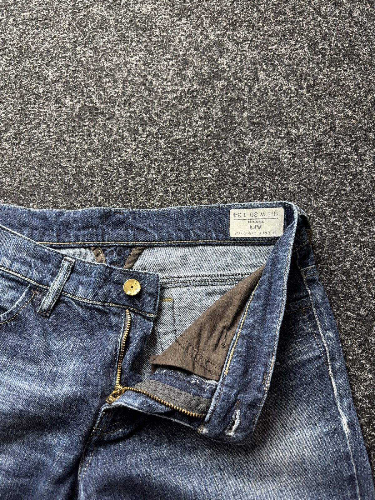 Diesel Luxury 00s Diesel LIV Jeans Distressed Y2K Wash Denim Size 30" / US 8 / IT 44 - 10 Thumbnail