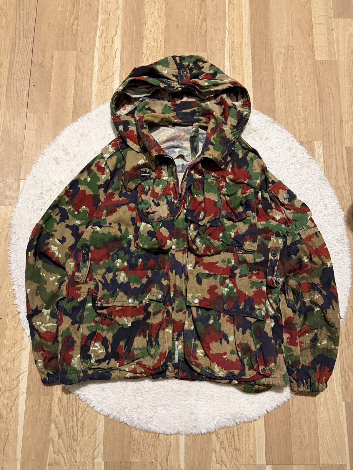 Vintage Vintage swiss army jacket 70 80 cargo multi pocket archive Size US M / EU 48-50 / 2 - 1 Thumbnail
