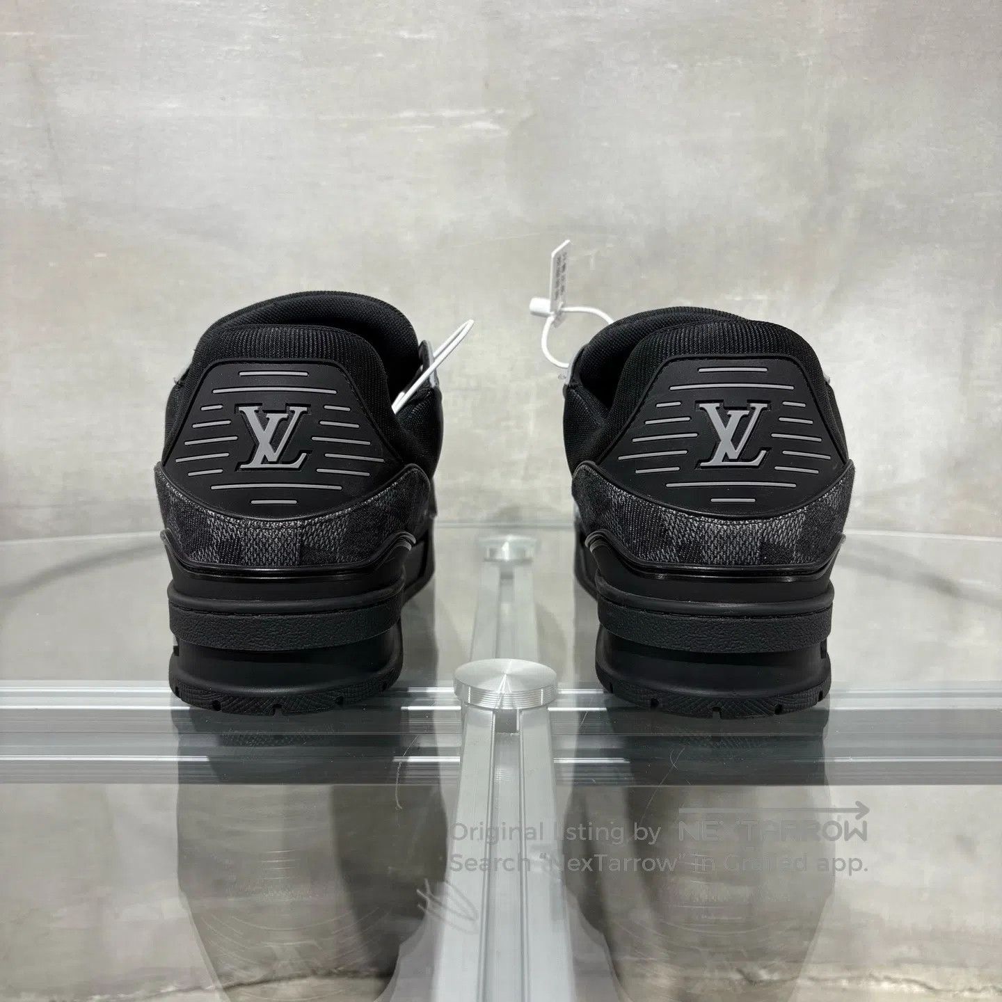 Louis Vuitton Louis Vuitton Trainer Black Grid Jeans shoes Size US 8.5 / EU 41-42 - 6 Thumbnail