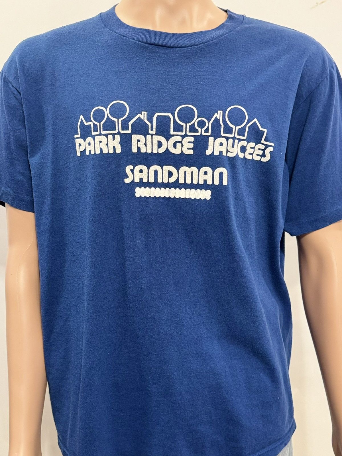 Jerzees × Vintage Vintage Made in USA Park Ridge Jaycees Sandman T-Shirt Size US XL / EU 56 / 4 - 1 Thumbnail