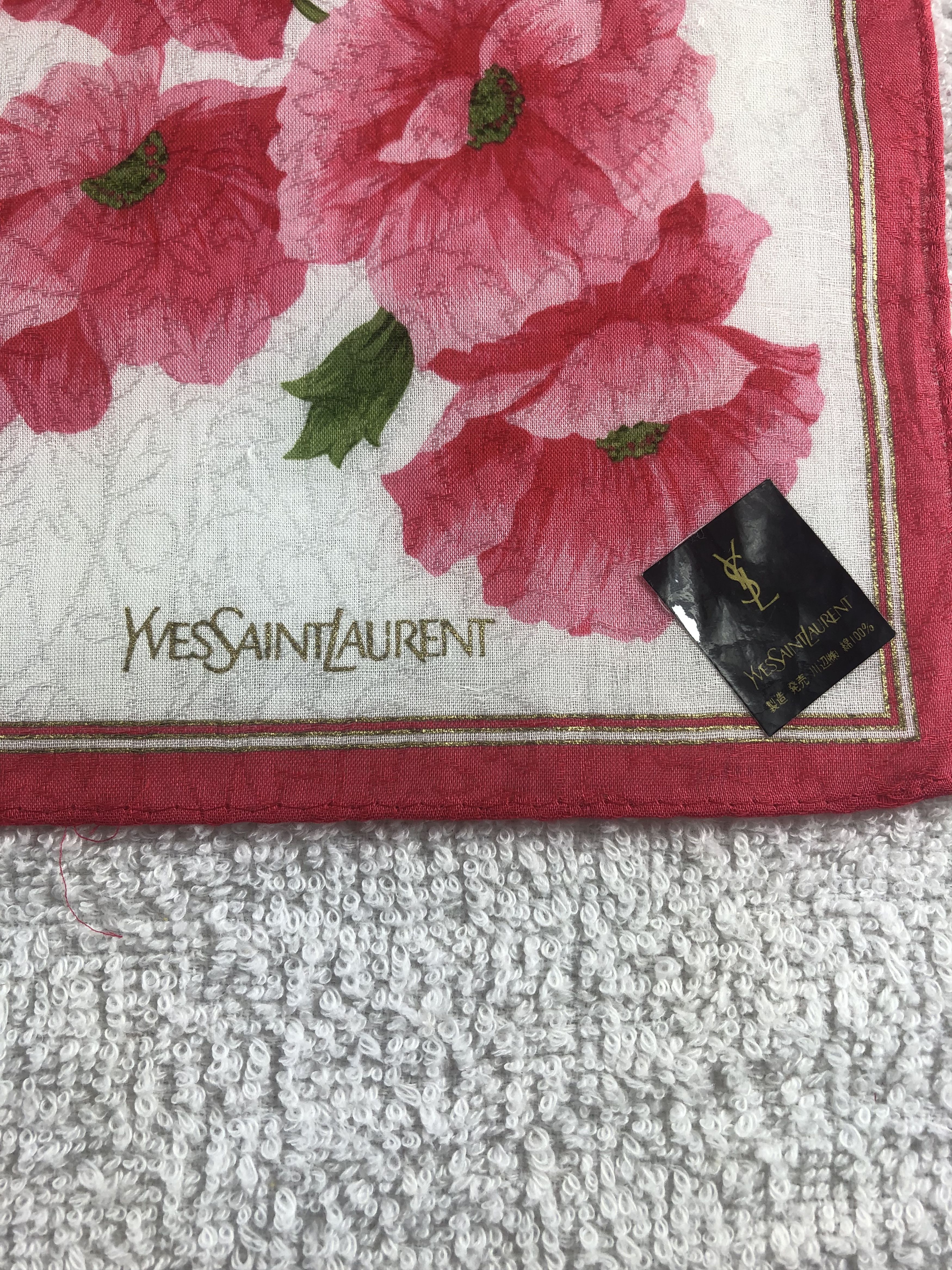 Yves Saint Laurent Yves Saint Laurent Handkerchief / Bandana / Neckerchief Size ONE SIZE - 5 Thumbnail