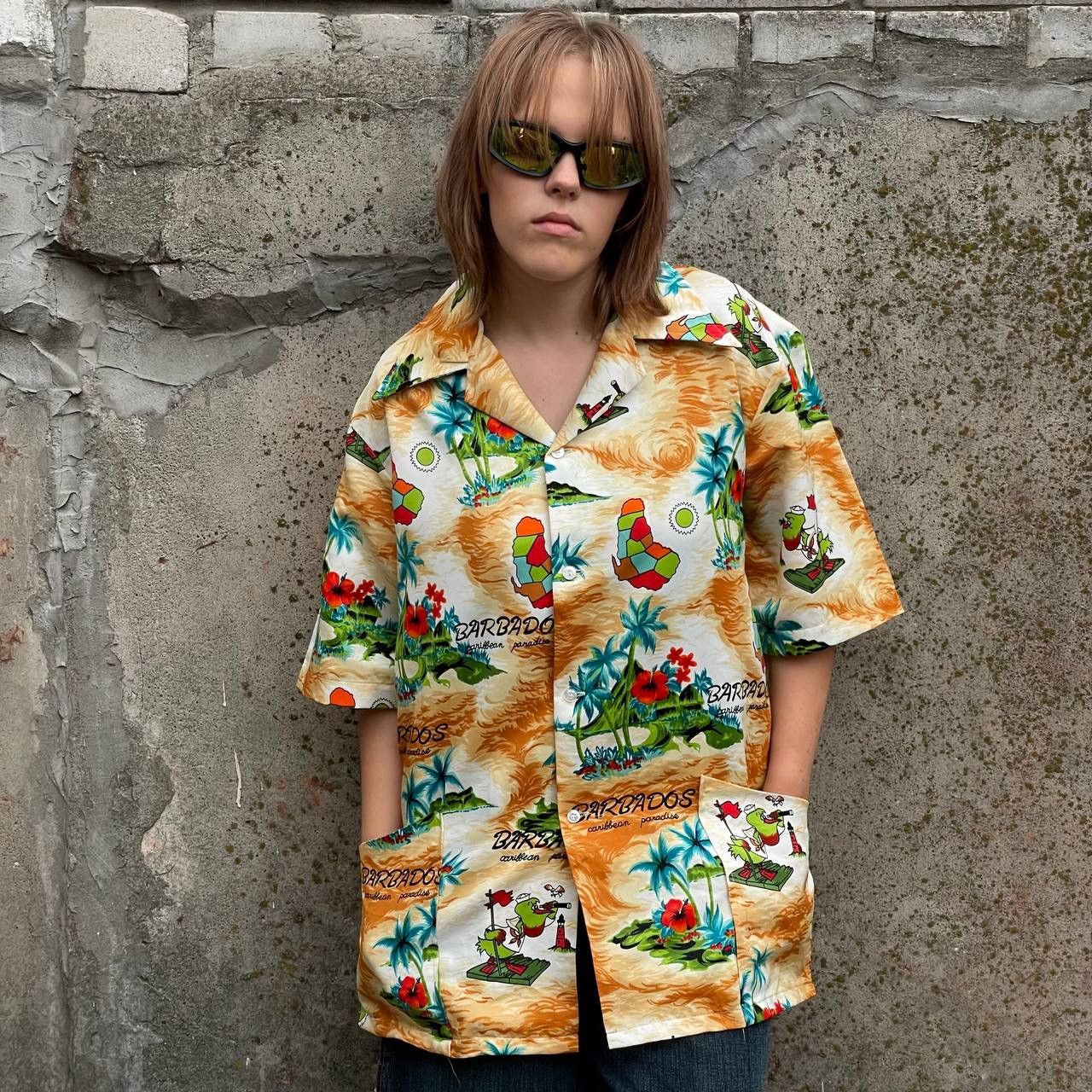 Hypebeast Vintage Crazy Shirts Hawaiian Size S Button Up Barbados Size US S / EU 44-46 / 1 - 1 Thumbnail