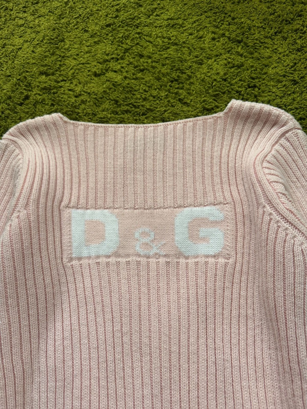 Designer × Dolce & Gabbana × Vintage Dolce & Gabbana D&G 2000s vintage ribbed sweater Y2K opium Size M / US 6-8 / IT 42-44 - 4 Thumbnail