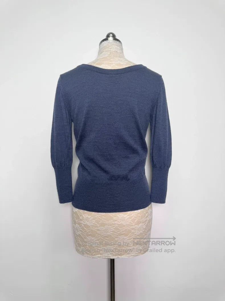 Vivienne Westwood Vivienne Westwood Blue Gray Knit Sweater Eight-Quarter Sle Size S / US 4 / IT 40 - 4 Thumbnail