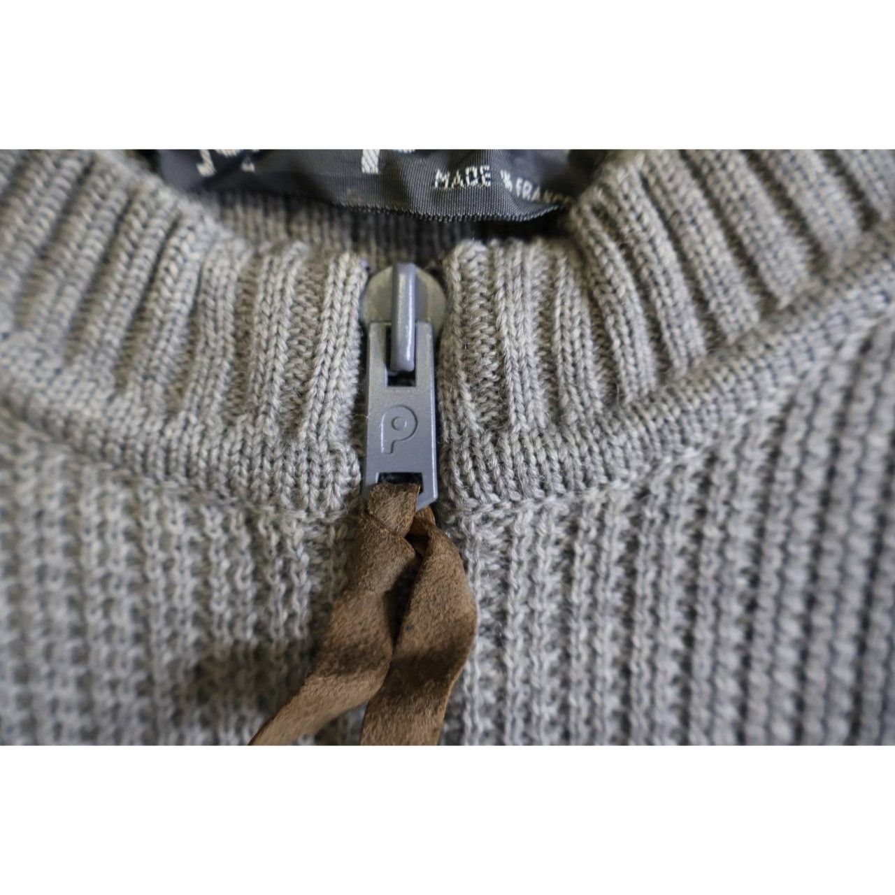 Vintage VTG Paul Fortica Wool Zip Cardigan Sweater Gray Suede Size US M / EU 48-50 / 2 - 5 Thumbnail
