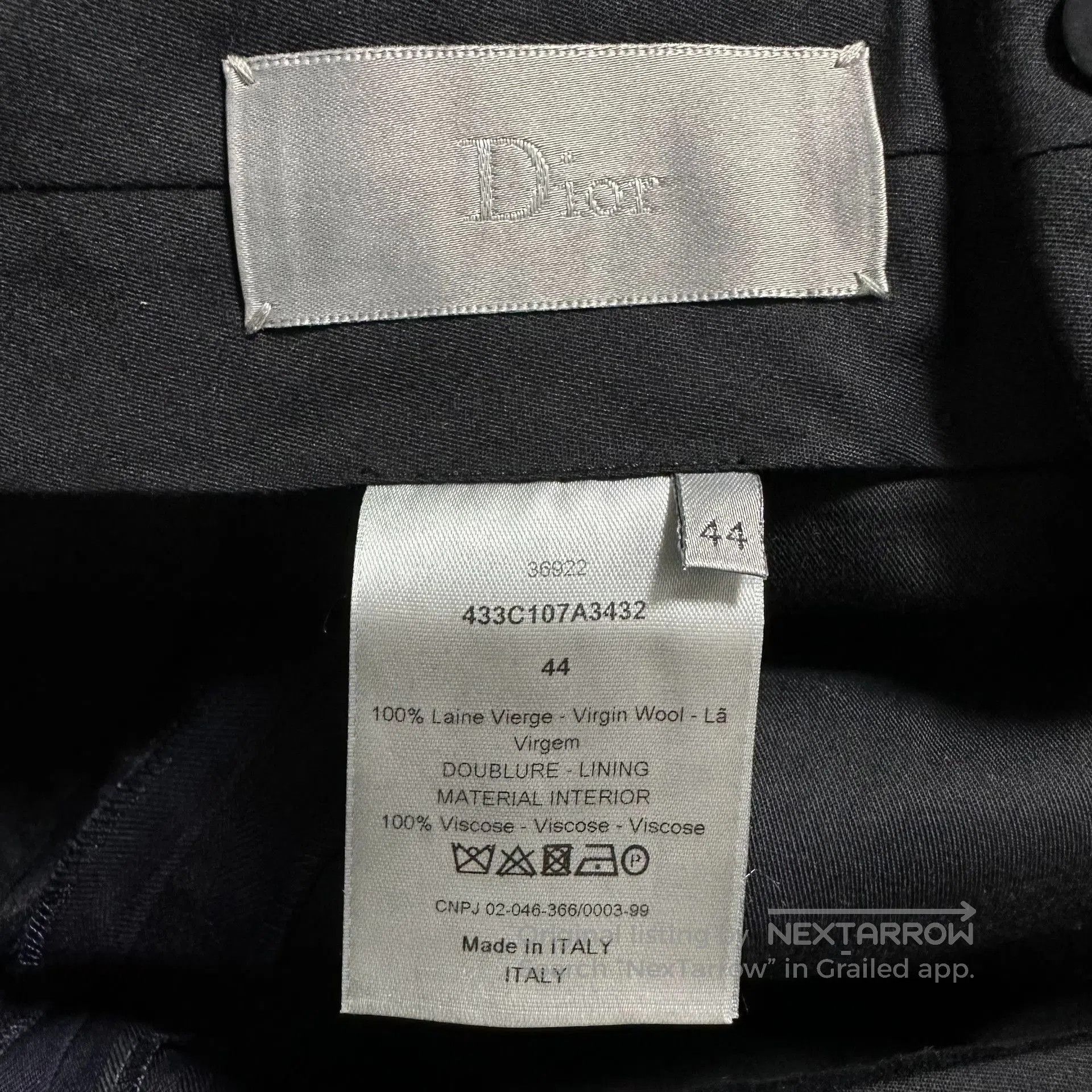 Dior Dior Navy Stripe Three-Piece Suit. Size US S / EU 44-46 / 1 - 9 Thumbnail