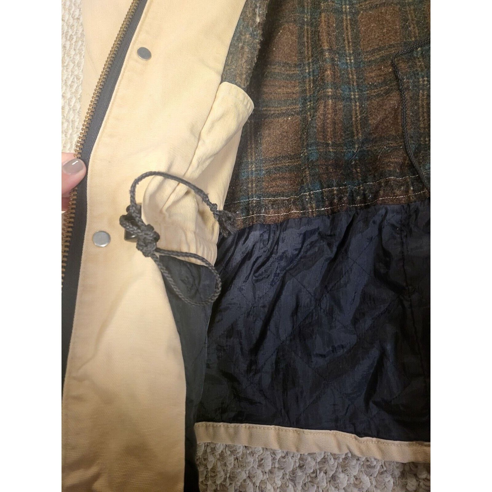 Carhartt Vintage 70s 80s Carhartt Detroit Sandstone Canvas Duck Size US XL / EU 56 / 4 - 7 Thumbnail