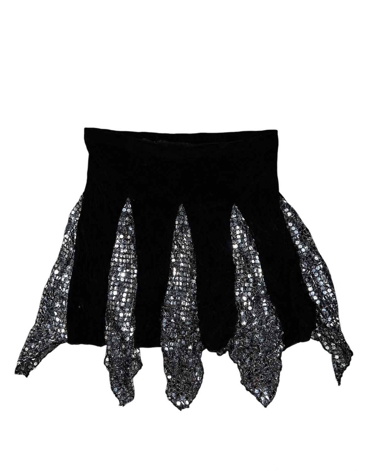 Japanese Brand Asymmetrical sequin midi skirt 🪩💖 Size 26" / US 2 / IT 38 - 2 Thumbnail