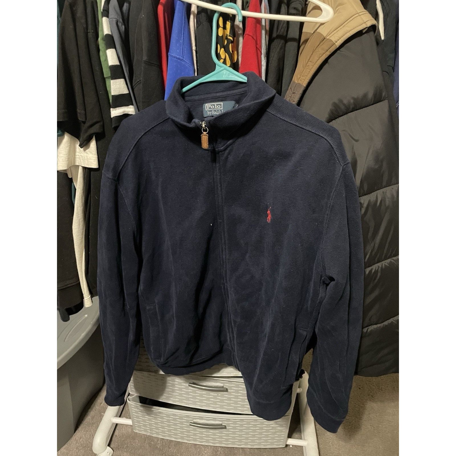 Polo Ralph Lauren Size M- VTG Polo By Ralph Lauren Full Zip Sweater Heavy Mens Size US M / EU 48-50 / 2 - 1 Thumbnail