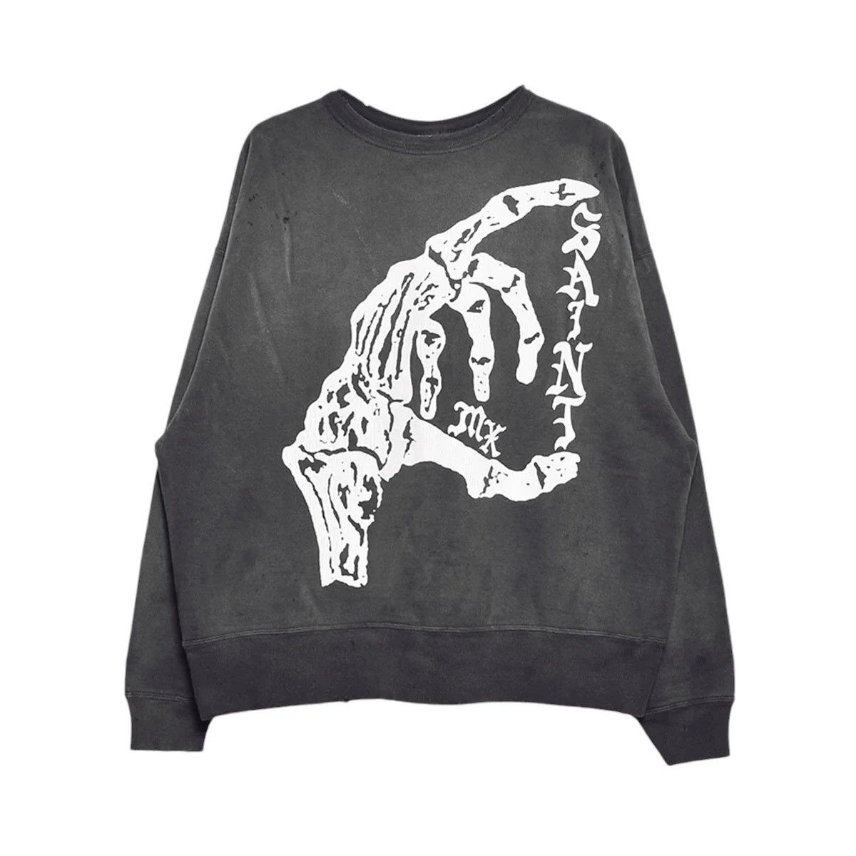 Saint Michael Saint Michael 24FW Bone Crew Sweatshirt Size US XL / EU 56 / 4 - 1 Thumbnail