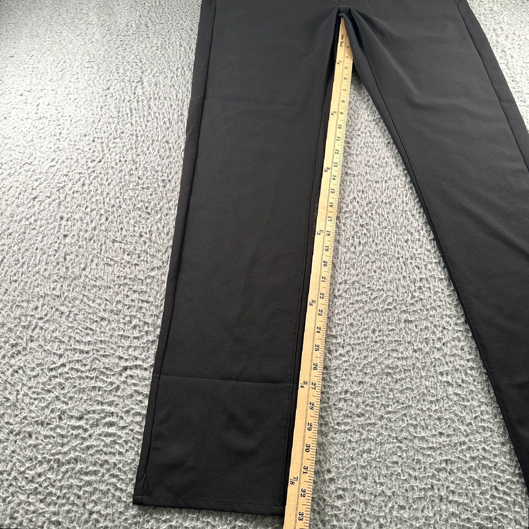 Bonobos Bonobos Golf Pants Mens 33x34 Slim Black Stretch Performance Straight Polyester Flat Front Button Front Pants Sports Mens Size US 33 - 6 Thumbnail