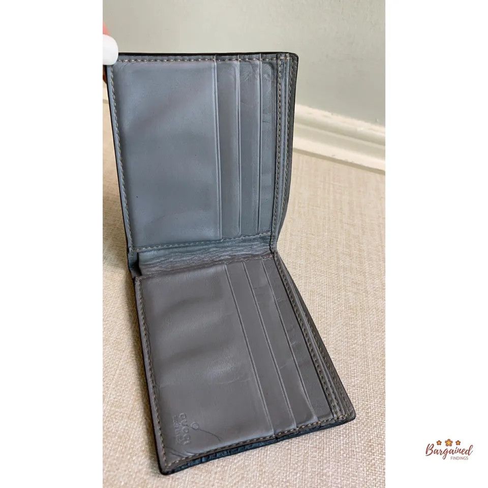 Gucci GUCCI Light Gray GG Guccissima Leather Bifold Men's Wallet Size ONE SIZE - 4 Thumbnail
