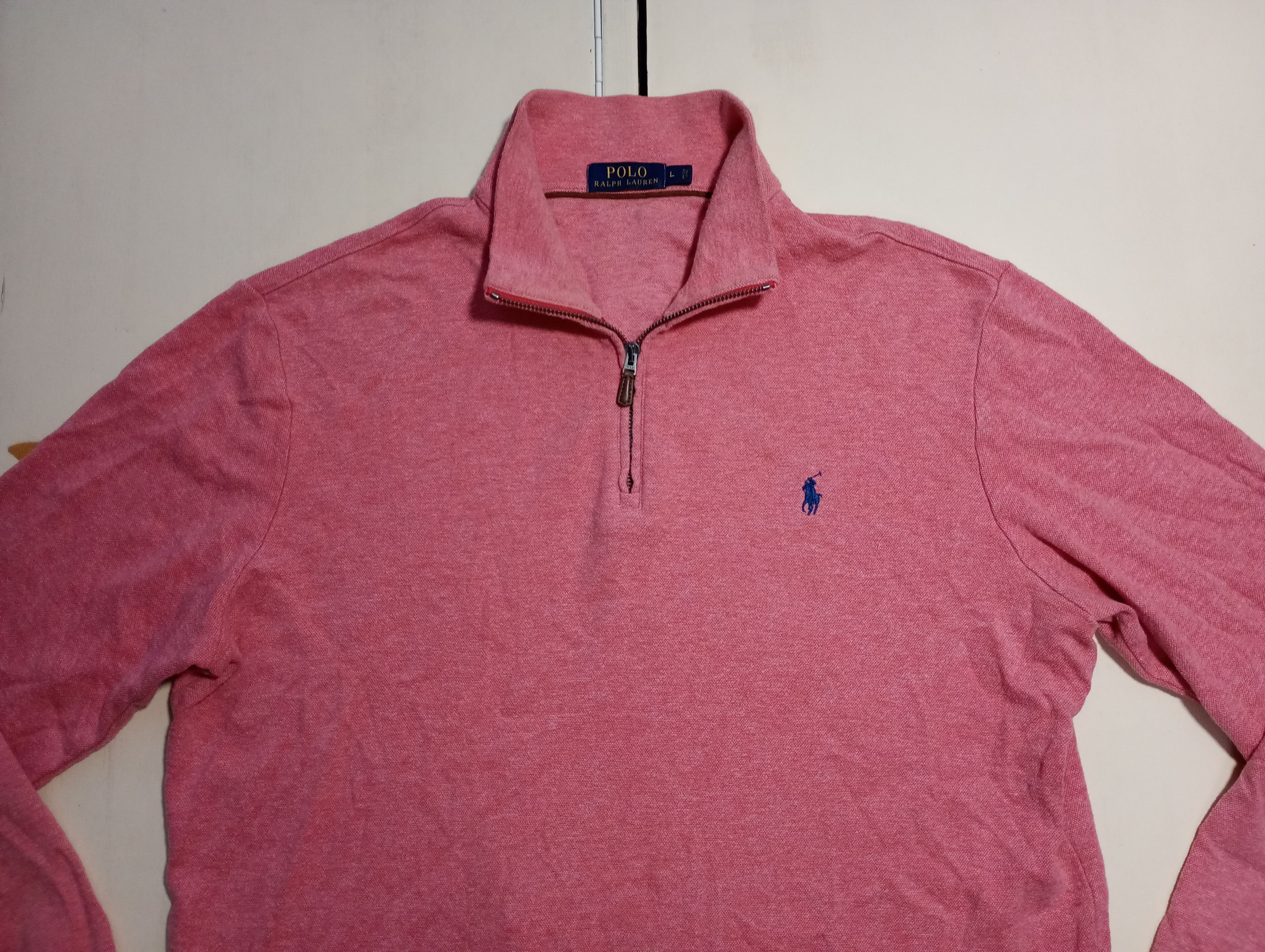 Polo Ralph Lauren Vintage Polo Ralph Lauren 1/4 Quarter Zip Basic Logo Sweater Size US L / EU 52-54 / 3 - 5 Thumbnail