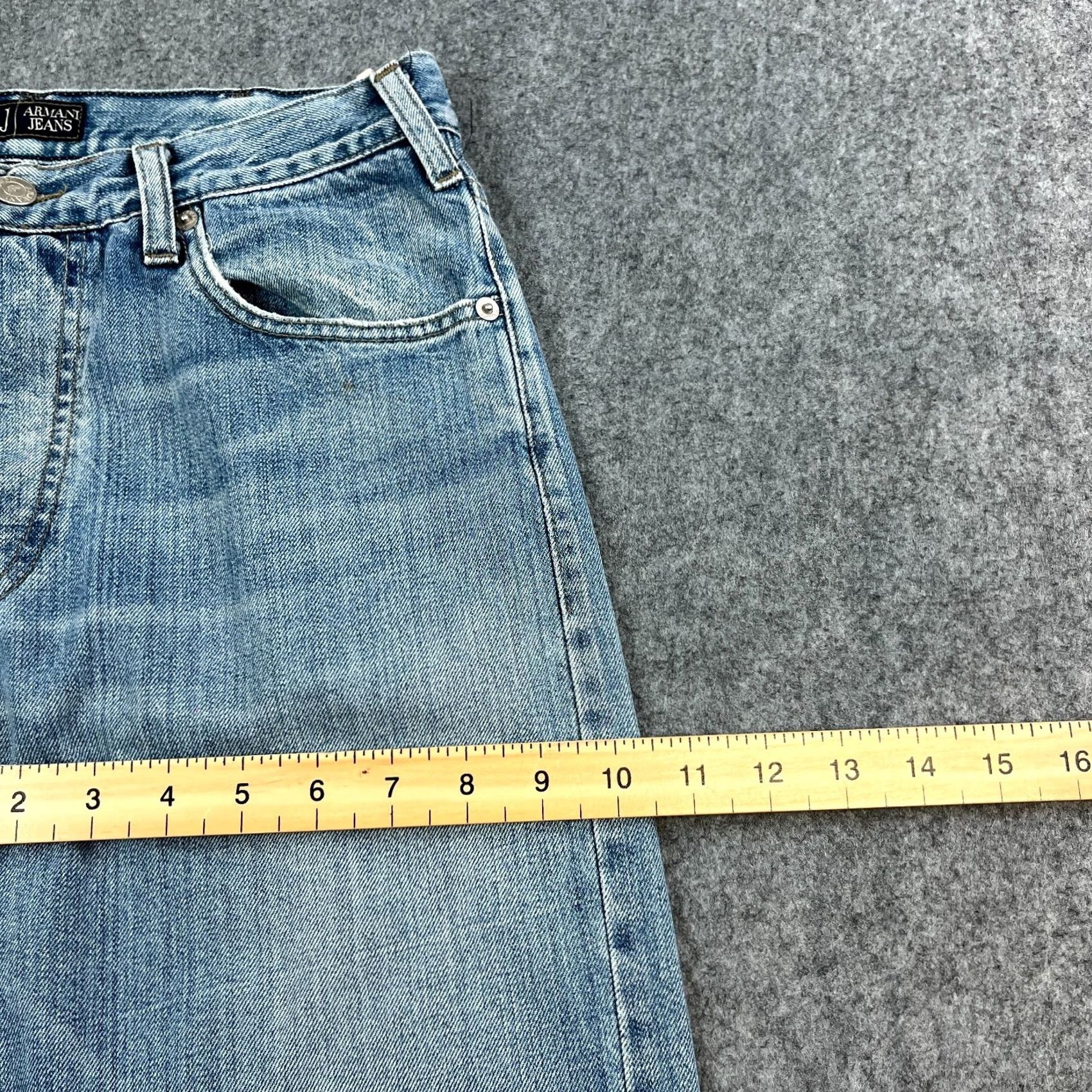 Vintage VINTAGE Armani Jeans Shirt? Size US 28 / EU 44 - 5 Thumbnail