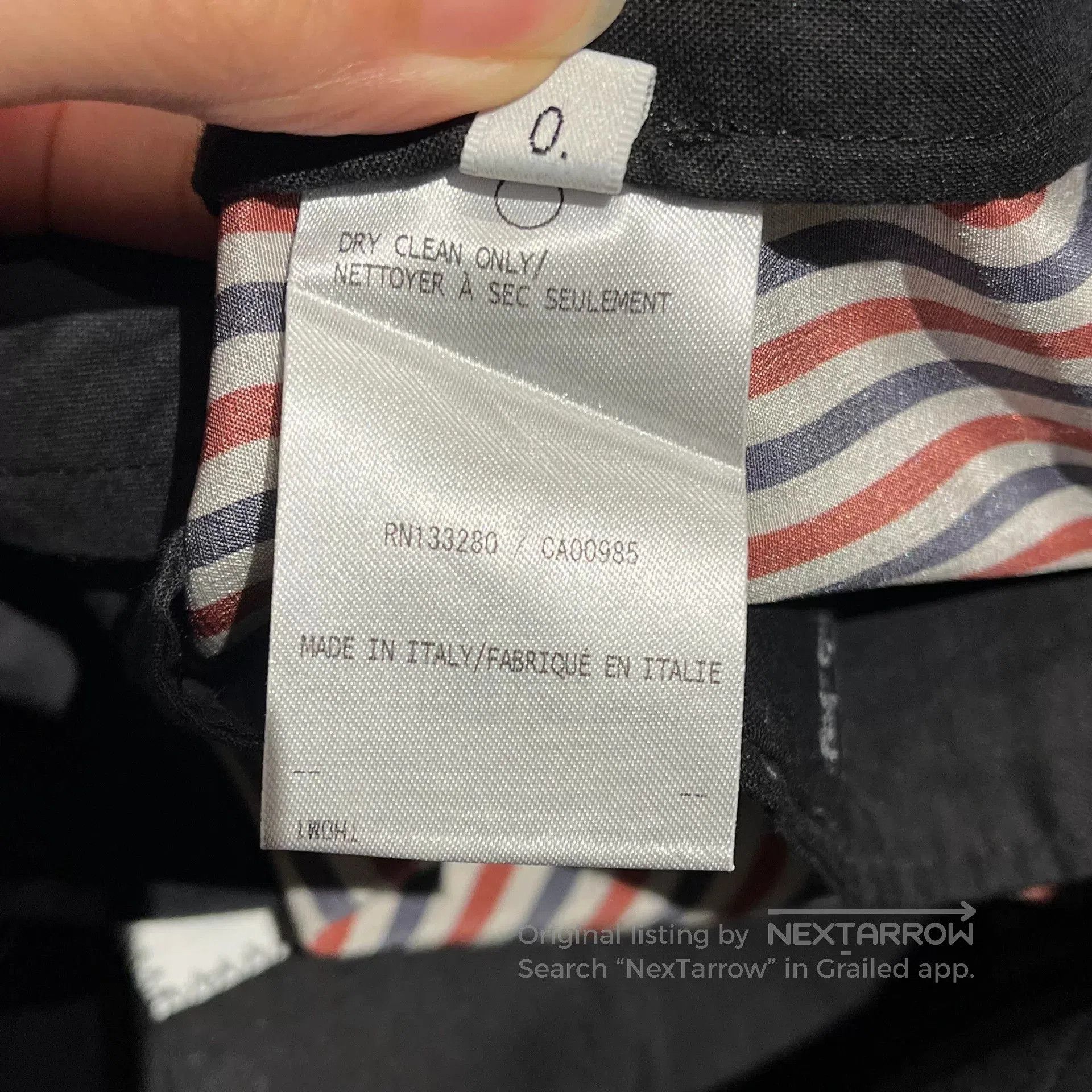 Thom Browne gray straight leg trousers by Thom Browne. Size US 38 / EU 54 - 6 Thumbnail