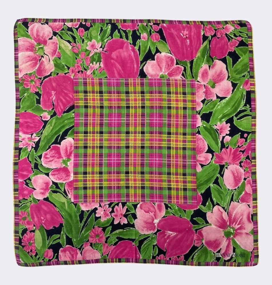 Hanae Mori Vintage Hanae Mori Handkerchief Neckerchief Bandana H448Q Size ONE SIZE - 1 Thumbnail