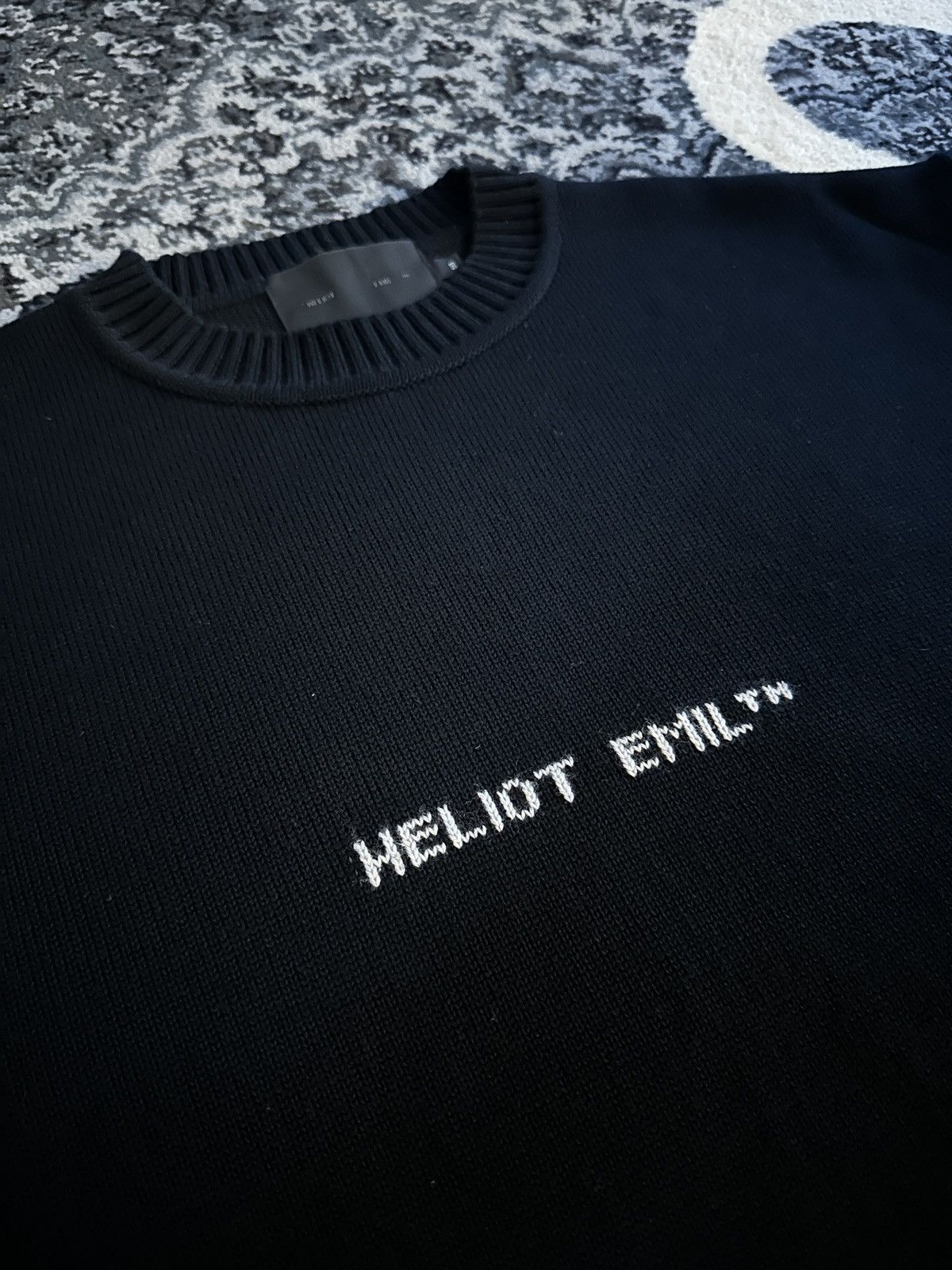 Heliot Emil Heliot Emil Wool Knit Black Sweater Size US L / EU 52-54 / 3 - 2 Thumbnail