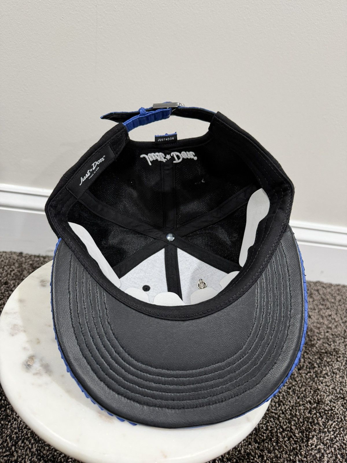 Just Don Just Don x Pepsi x RSVP Gallery Blue Python Black Hat Size ONE SIZE - 6 Thumbnail