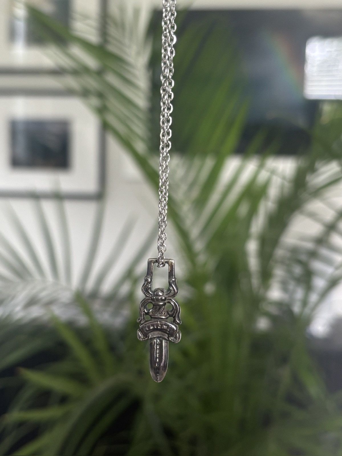 Chrome Hearts Sapphire Dagger Pendant main image 0