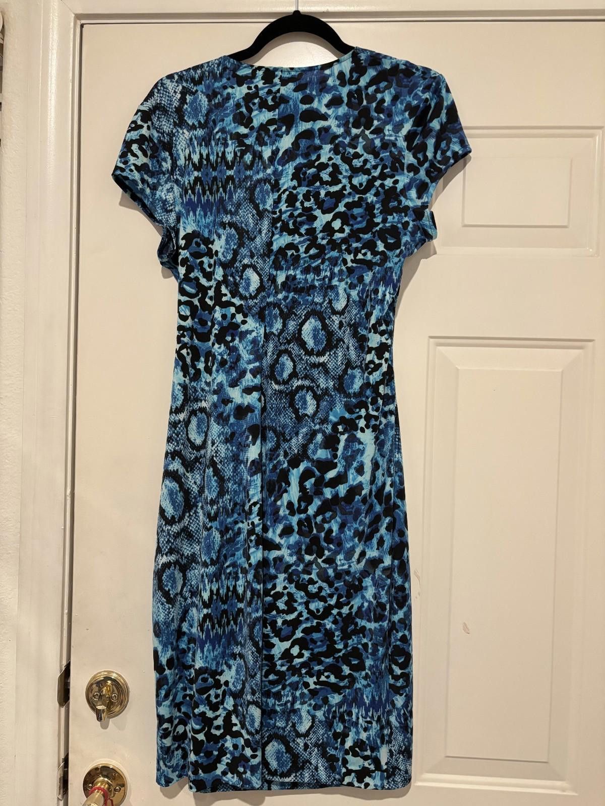 Designer Womens sz XL Cache blue dress #500 Size XL / US 12-14 / IT 48-50 - 2 Thumbnail