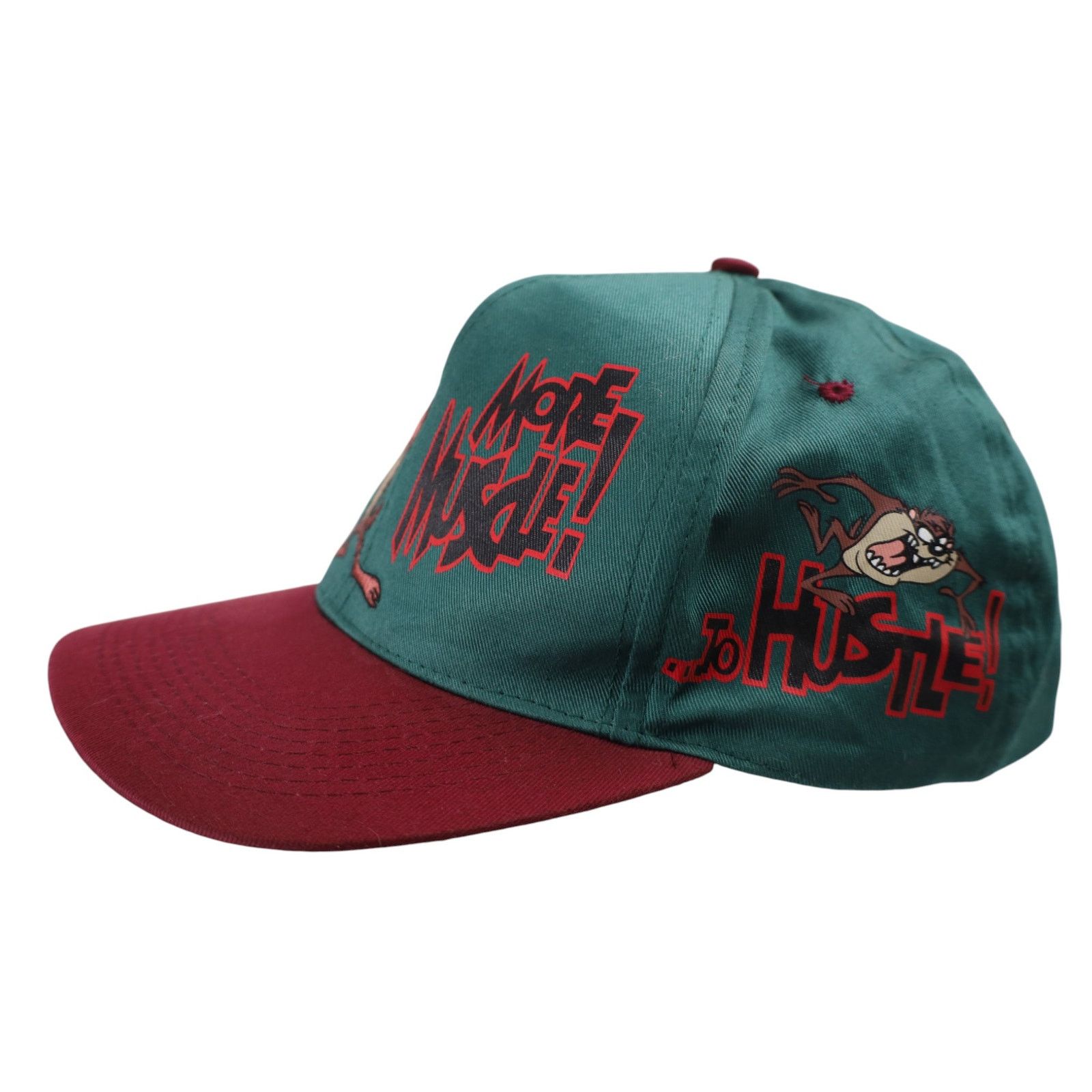 Vintage Vintage Looney Tunes Taz More Muscle to Hustle Snapback Hat. Size ONE SIZE - 4 Thumbnail