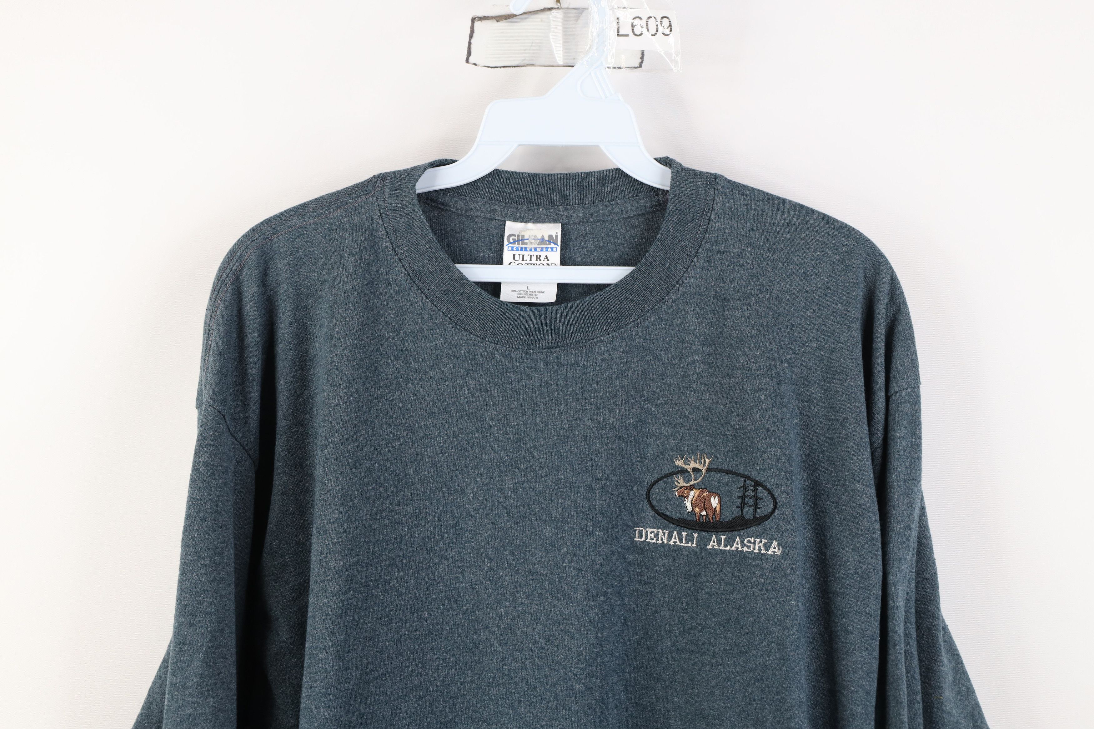 Vintage Vintage 90s Y2K Streetwear Elk Moose Long Sleeve T-Shirt Size US L / EU 52-54 / 3 - 2 Thumbnail