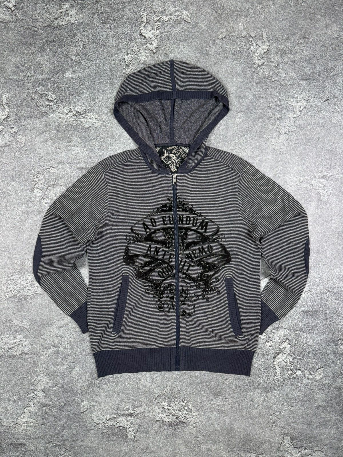If Six Was Nine If Six Was Nine Stirped Padded Zip Hoodie Size M Streetwear Size US M / EU 48-50 / 2 - 1 Thumbnail