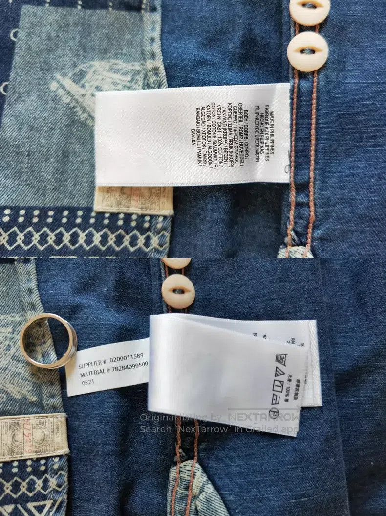RRL Ralph Lauren RRL Ralph Lauren Blue dyed Baijiabu shirt Size US M / EU 48-50 / 2 - 9 Thumbnail