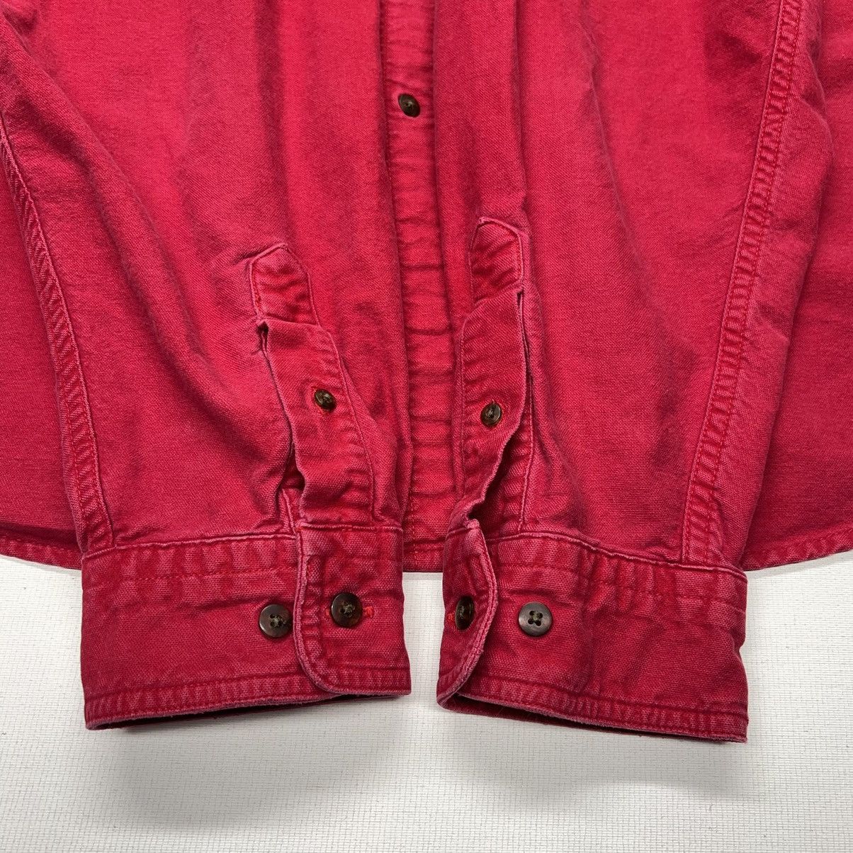 Vintage × Woolrich Woolen Mills VTG Woolrich Chamois Flannel Shirt Red Button Long Sleeve Size US XXL / EU 58 / 5 - 10 Thumbnail