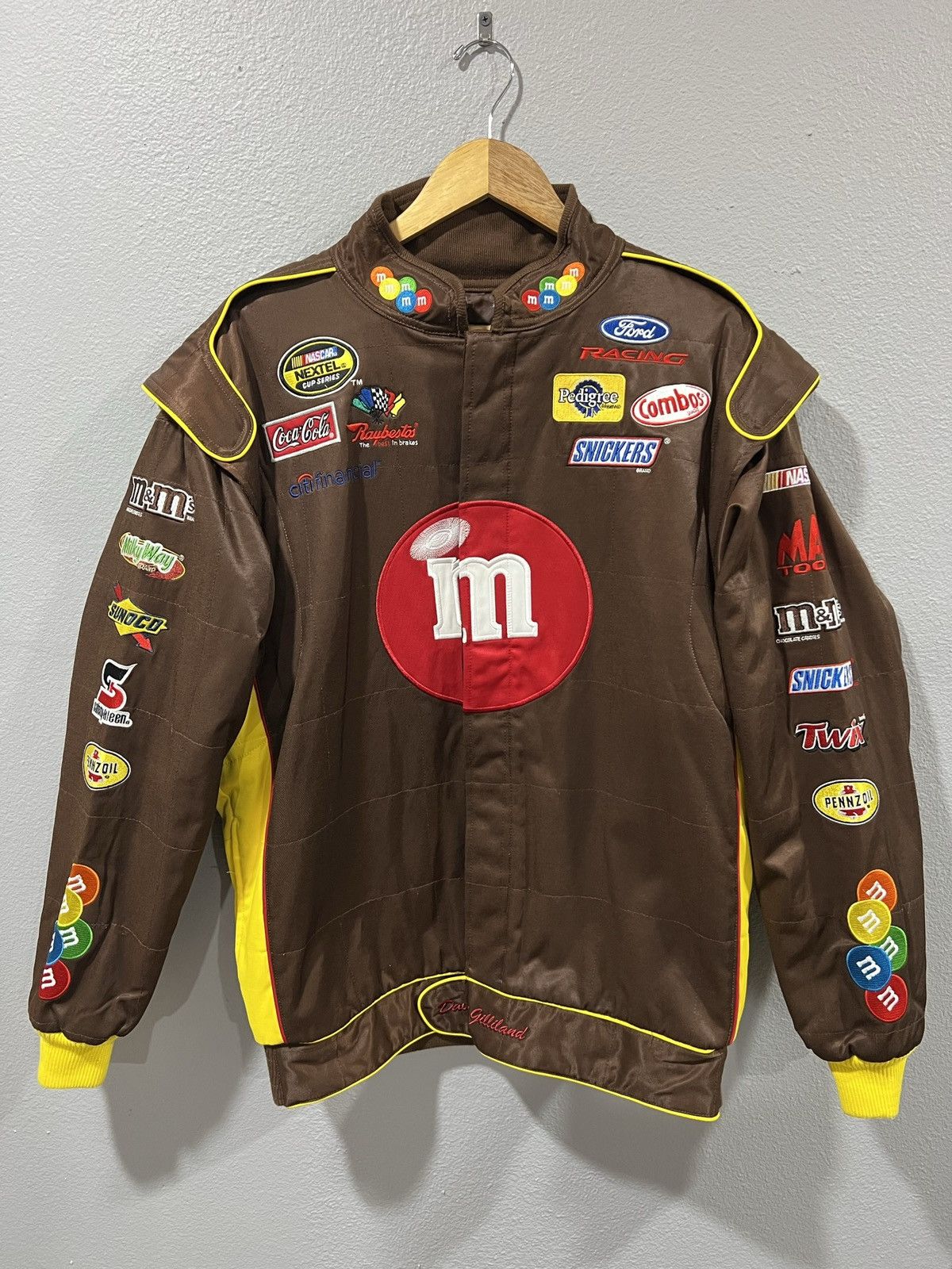 image of Chase Authentics x Nascar 2007 David Gilliland M&m Nascar Jacket in Brown, Men's (Size XL)