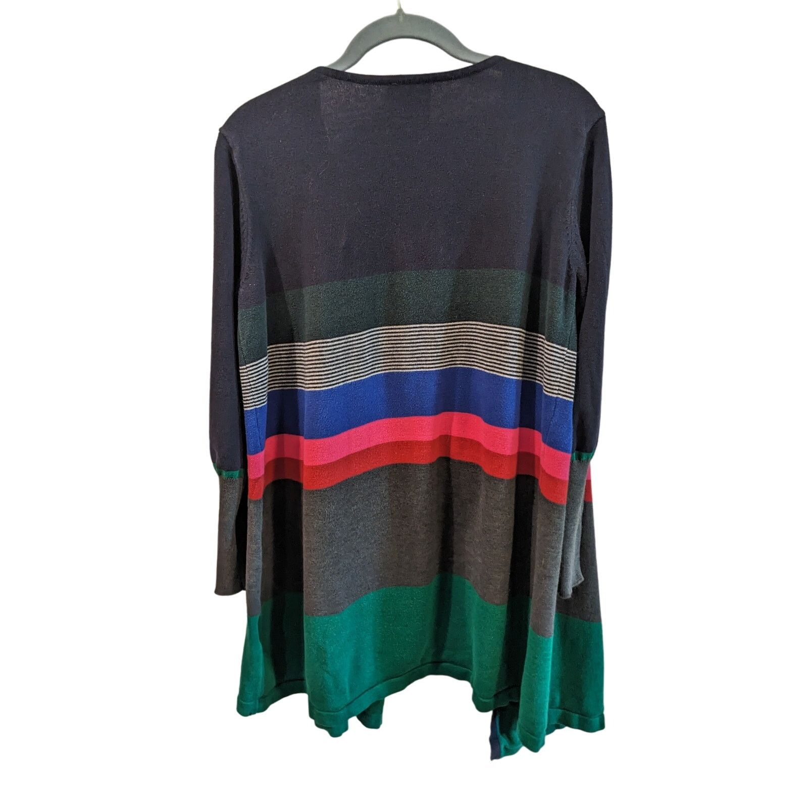 Anthropologie Lili's Closet Anthropologie Junie Striped Square Cardigan Size S / US 4 / IT 40 - 5 Thumbnail