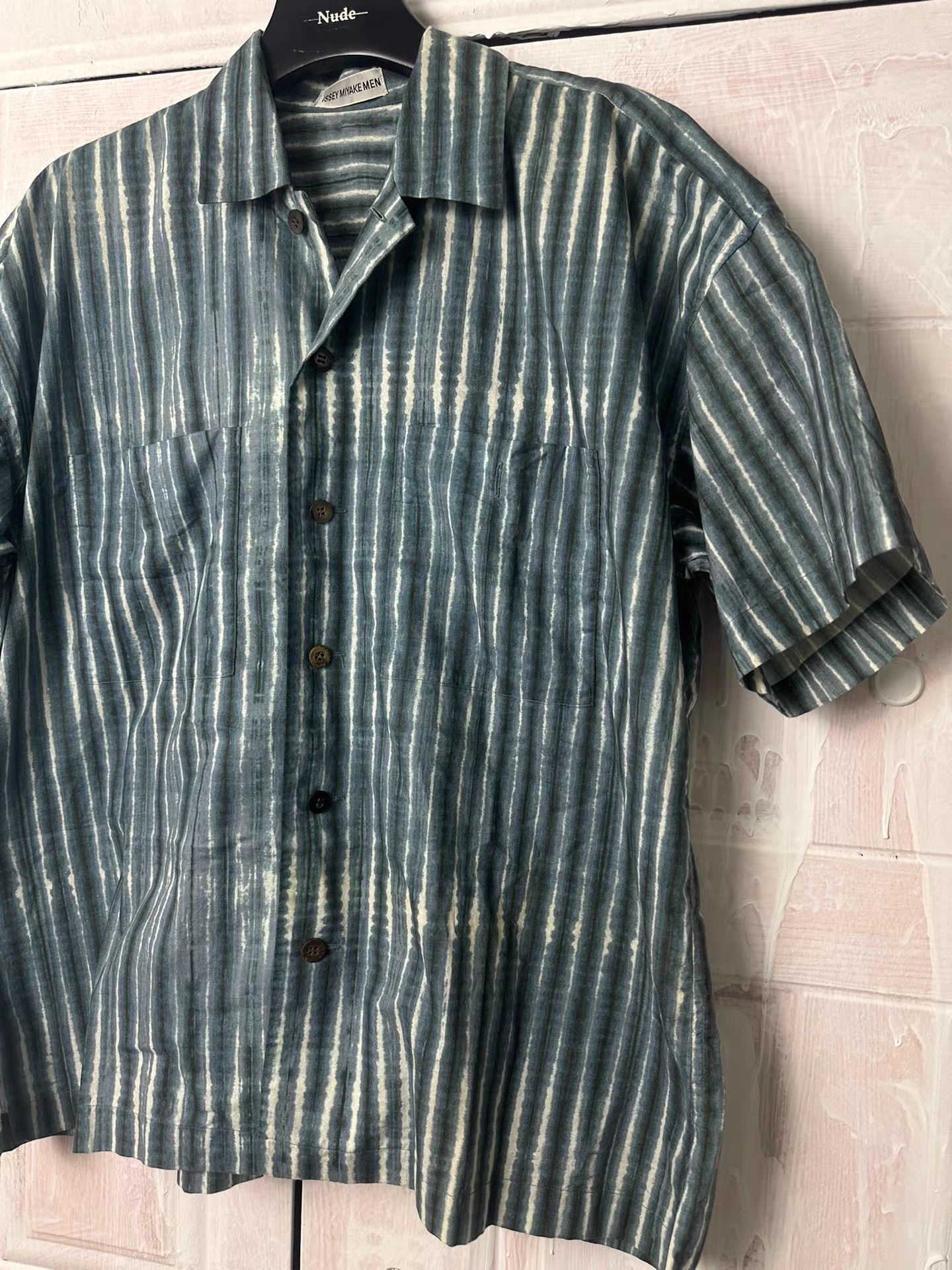Issey Miyake Issey Miyake Men Tie-Dye Color Changing Short Sleeve K20 Size US L / EU 52-54 / 3 - 2 Thumbnail