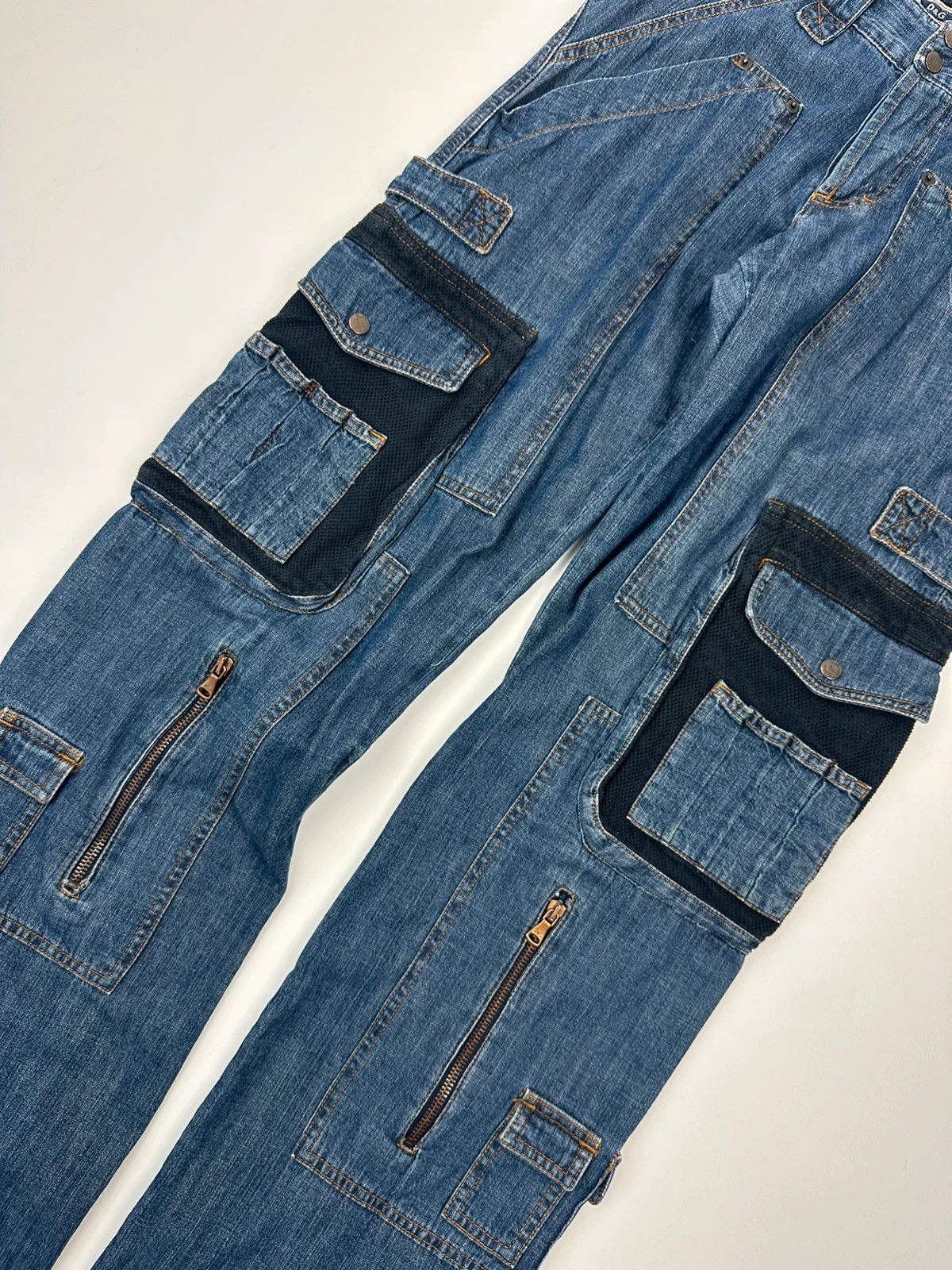 Dolce & Gabbana Dolce Gabbana SS03 Extra Long Cargo Mesh Denim Pants Size US 30 / EU 46 - 3 Thumbnail