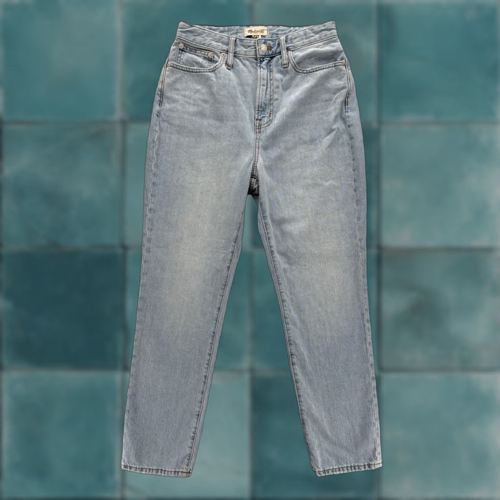 Madewell VINTAGE Madewell Curvy Perfect High Rise Jeans Womens 27 Blue Light Wash Tapered 5-Pocket Denim 100% Cotton Relaxed Fit Adult Womens Size 27" / US 4 / IT 40 - 1 Thumbnail