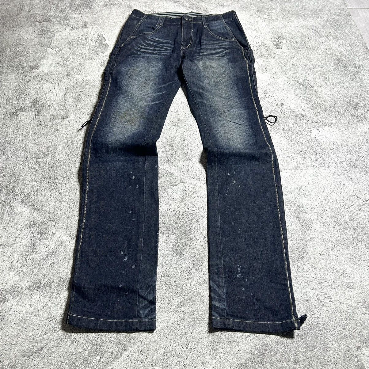 Japanese Brand Vintage Pants Denim PPFM DESTRUCT Strect Material Size US 35 - 9 Thumbnail