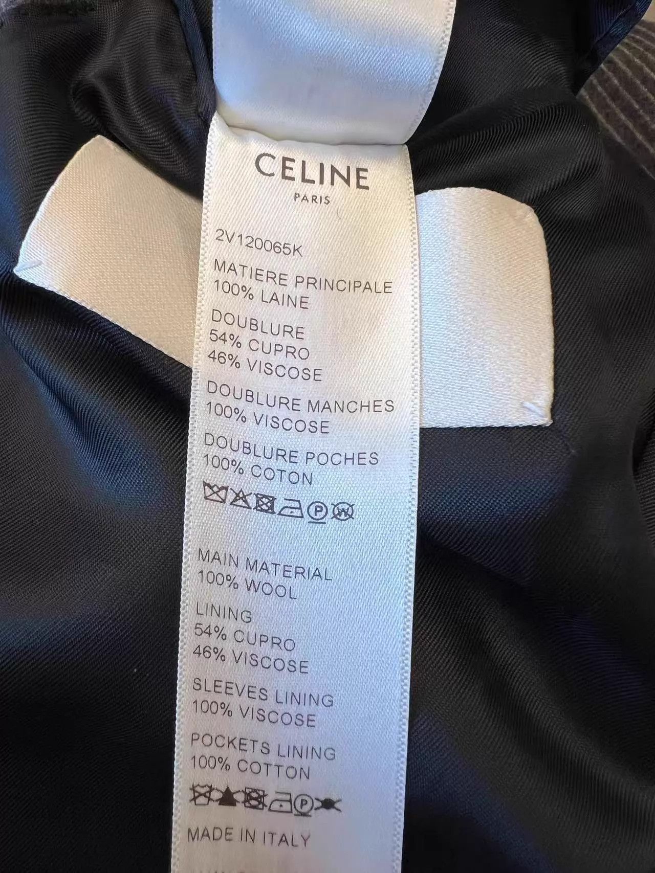 Celine Celine Hedi Slimane 22SS Gray Stripe Wool Blazer 36 Size XS / US 0-2 / IT 36-38 - 8 Thumbnail
