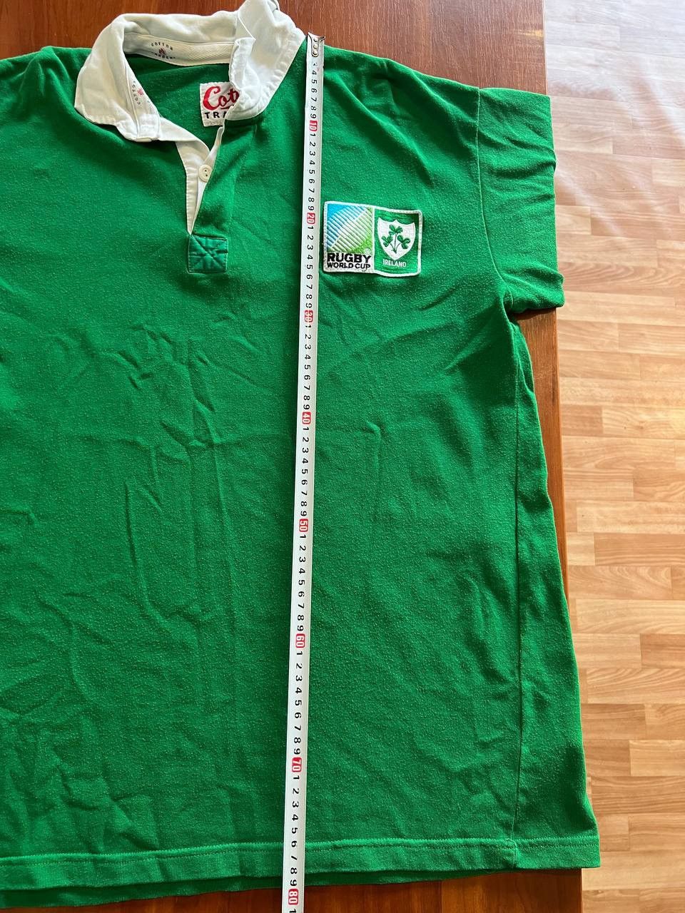 Cotton Traders 1989 WORLD CUP IRB IRELAND TEAM RUGBY UNION JERSEY SHIRT SZL Size US L / EU 52-54 / 3 - 15 Thumbnail