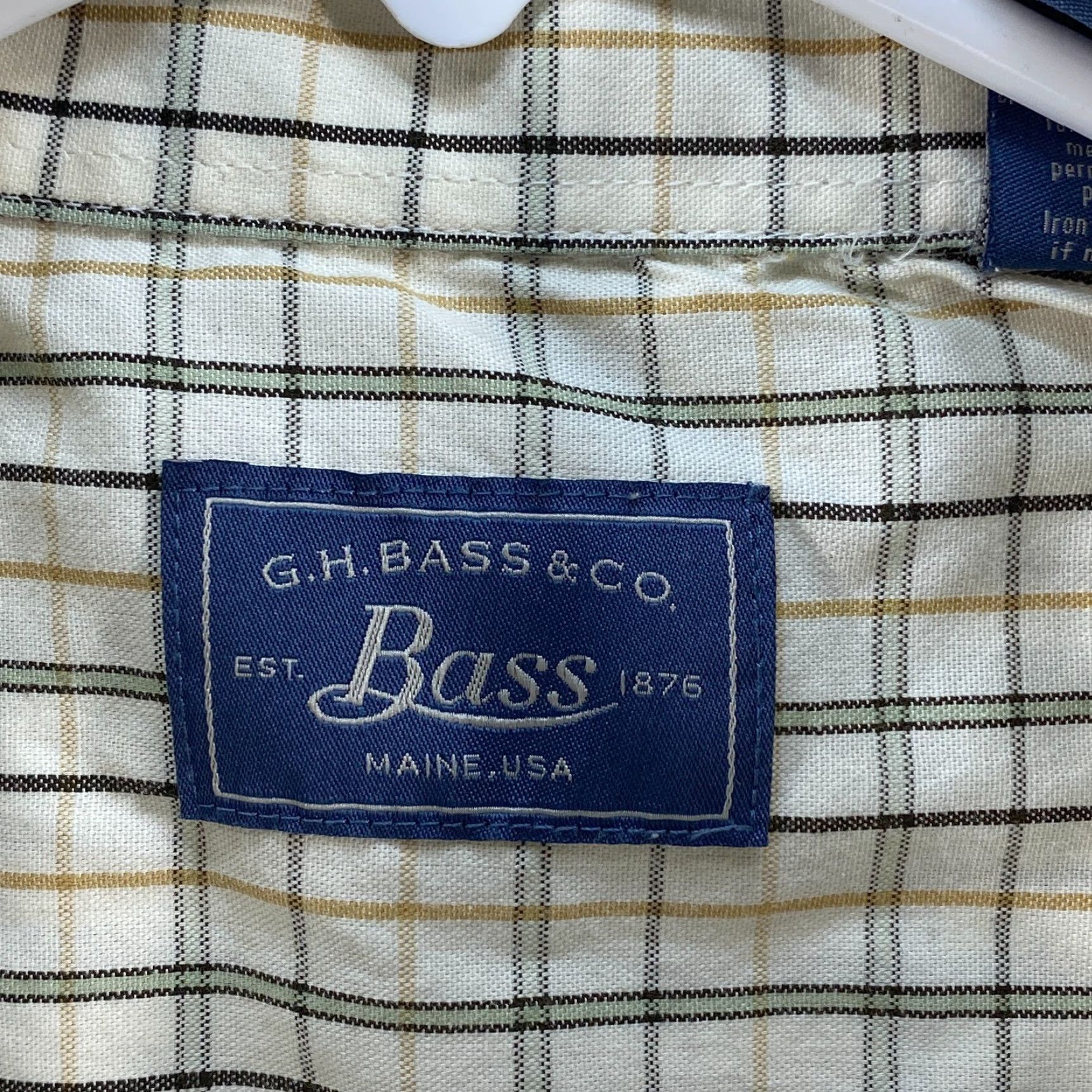 Vintage VINTAGE GH Bass & Co Long Sleeve Button Up Plaid Shirt Mens XL Cotton Blend Size US XL / EU 56 / 4 - 6 Thumbnail