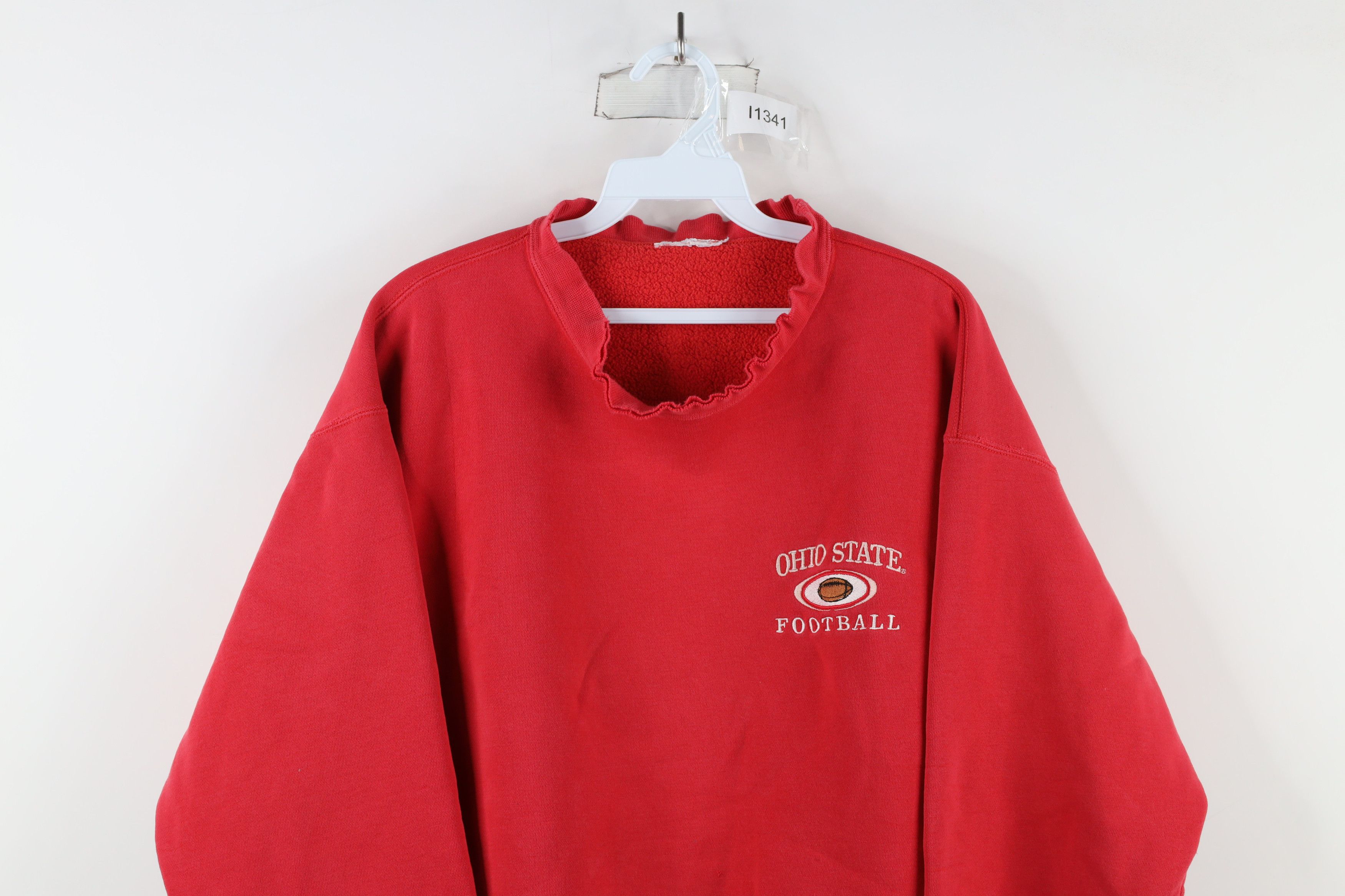 Vintage Vintage 90s Ohio State University Football Sweatshirt Red Size US L / EU 52-54 / 3 - 2 Thumbnail