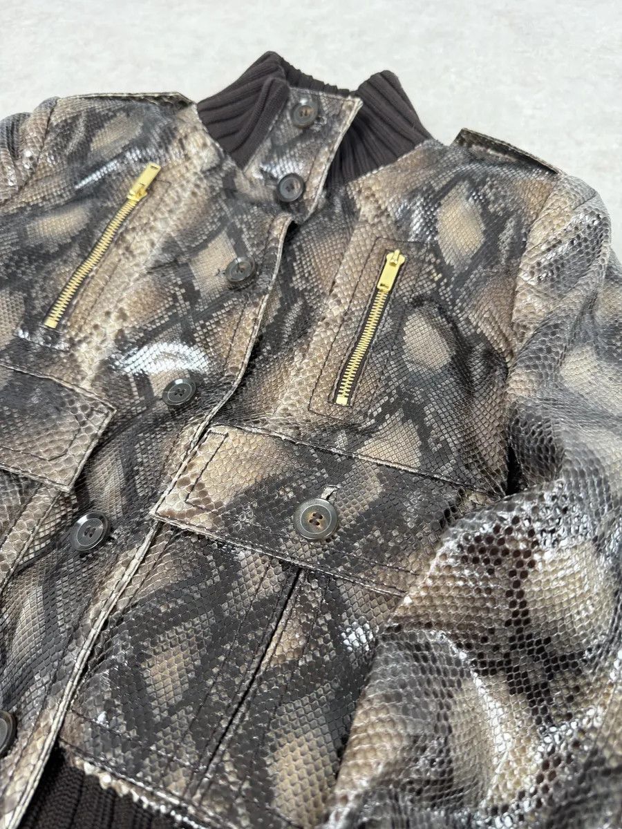 Gucci SS2009 Gucci Madonna Python Leather Jacket by Frida Giannini Size XS / US 0-2 / IT 36-38 - 9 Thumbnail