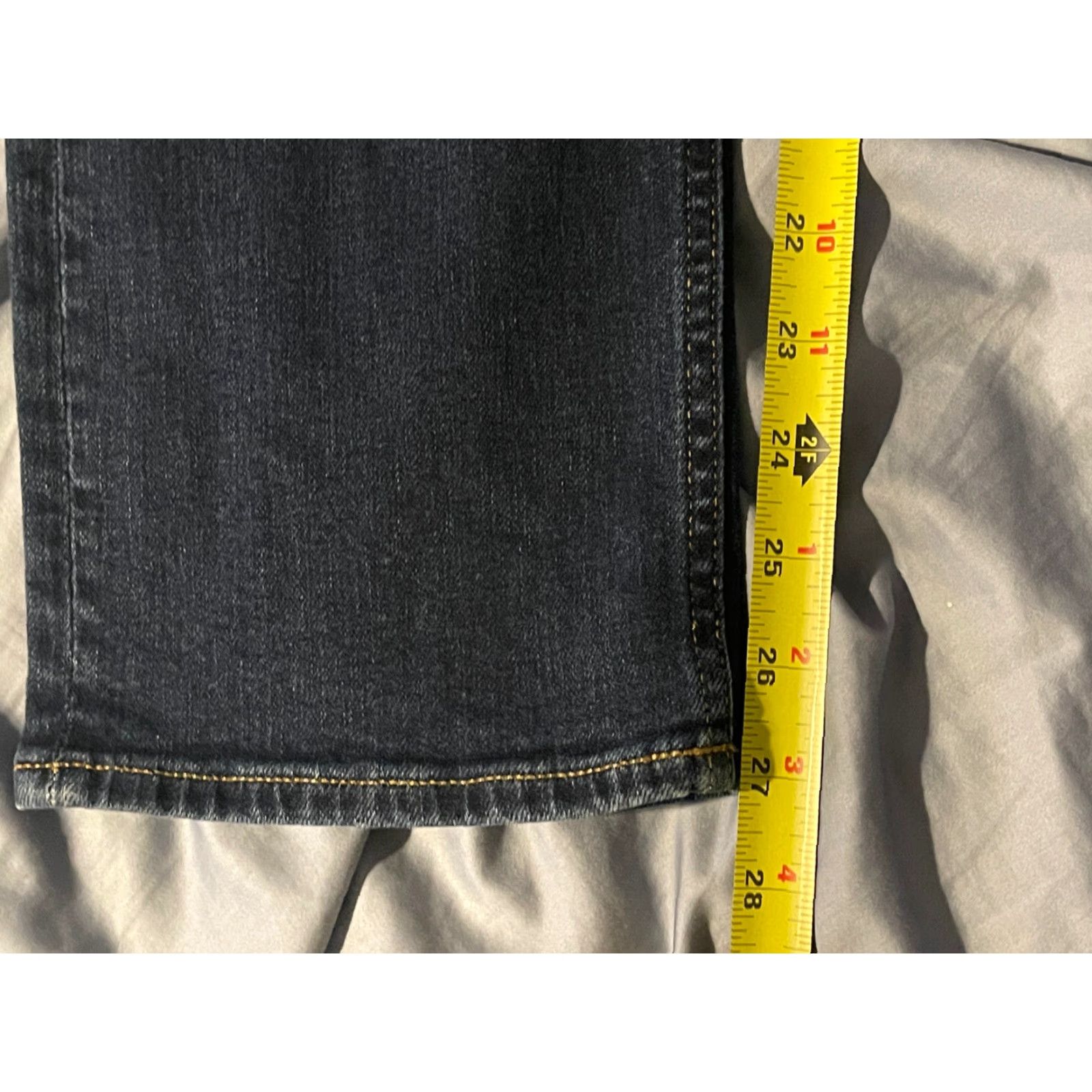 Denime Revtown Jeans Mens 31x27 Blue Decade Denim Sharp Straight Leg Size US 31 - 7 Thumbnail