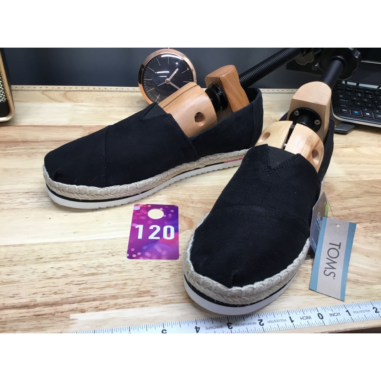 Toms Toms Alpargata Platform Rope Women's Black Comfort Shoes 9.5 Size US 9.5 / IT 39.5 - 4 Thumbnail