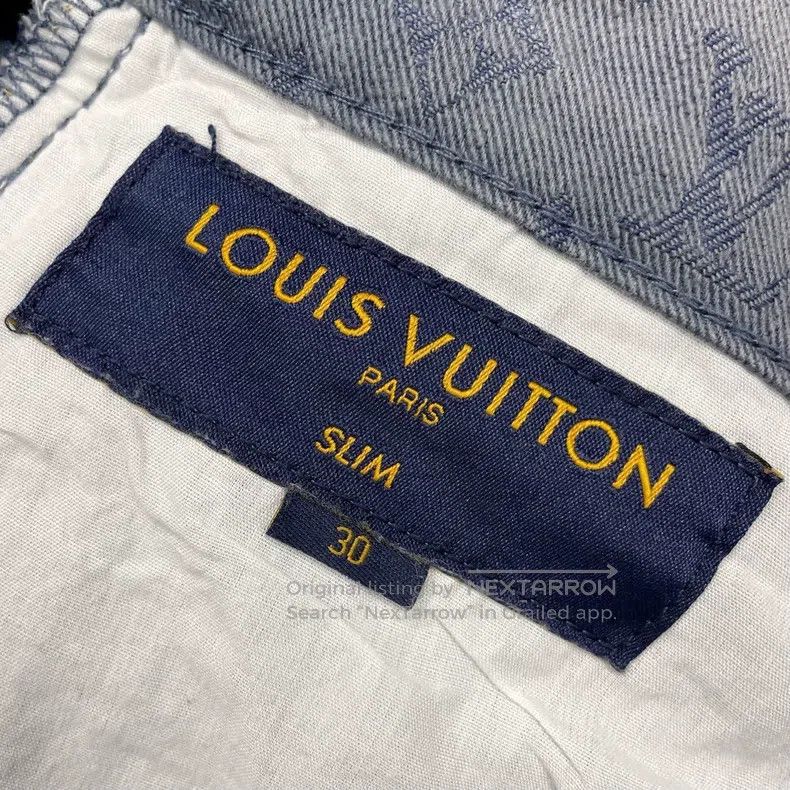Louis Vuitton Louis Vuitton Blue full print jeans Size US 30 / EU 46 - 5 Thumbnail