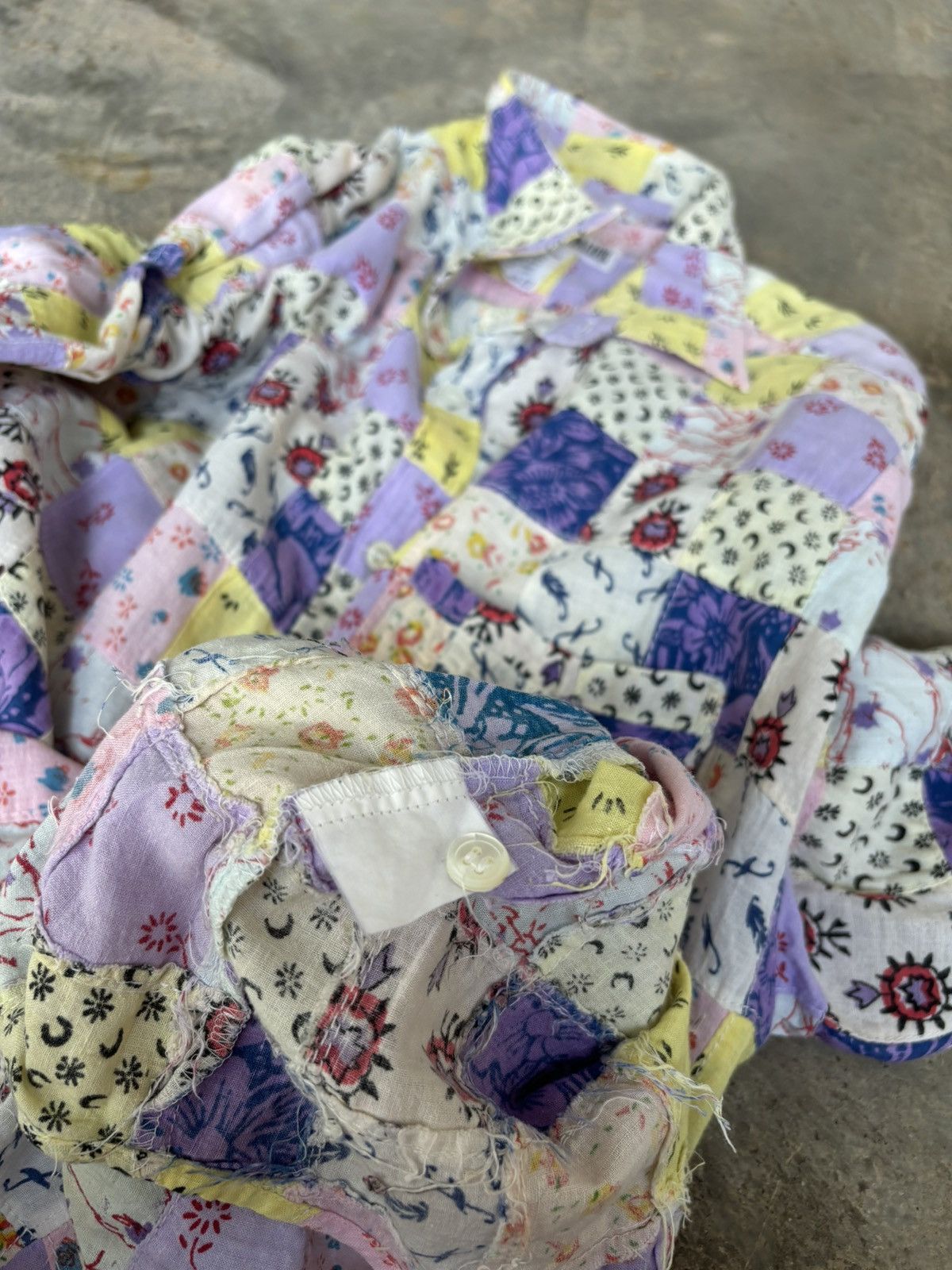 Hysteric Glamour D.E.U.X Bath Palier Patchwork Shirt Size US L / EU 52-54 / 3 - 7 Thumbnail
