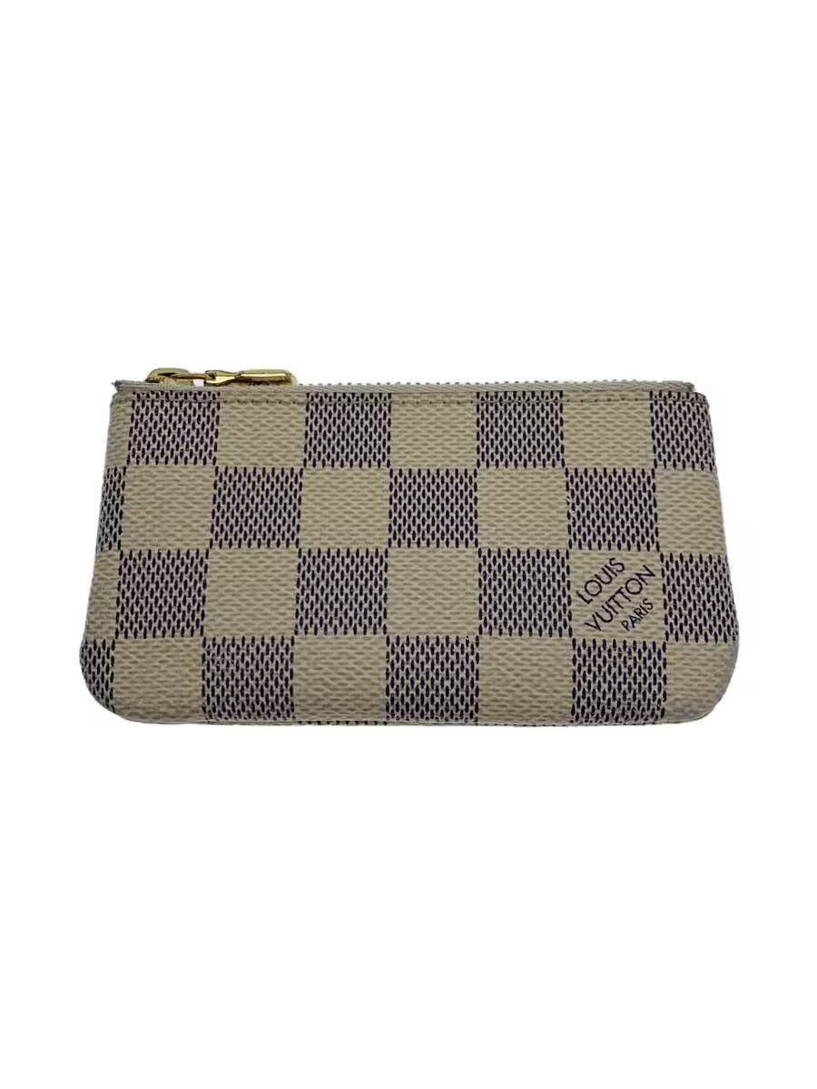 Louis Vuitton Louis Vuitton Damier Azur Pochette Clé White Size ONE SIZE - 1 Thumbnail