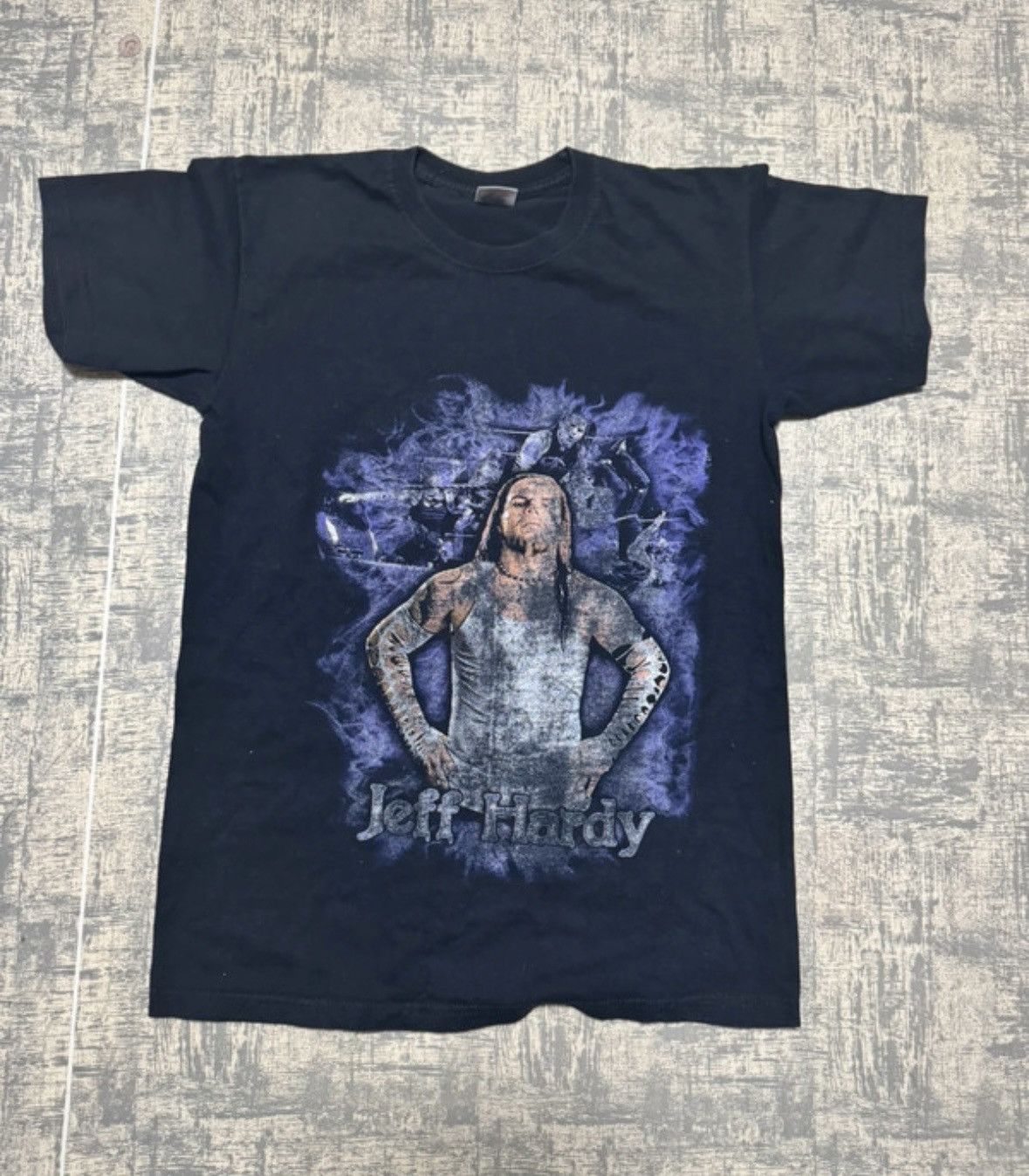Vintage × WWE WWE Jeff Hardy Wrestling T shirt Double Printed Size US S / EU 44-46 / 1 - 1 Thumbnail
