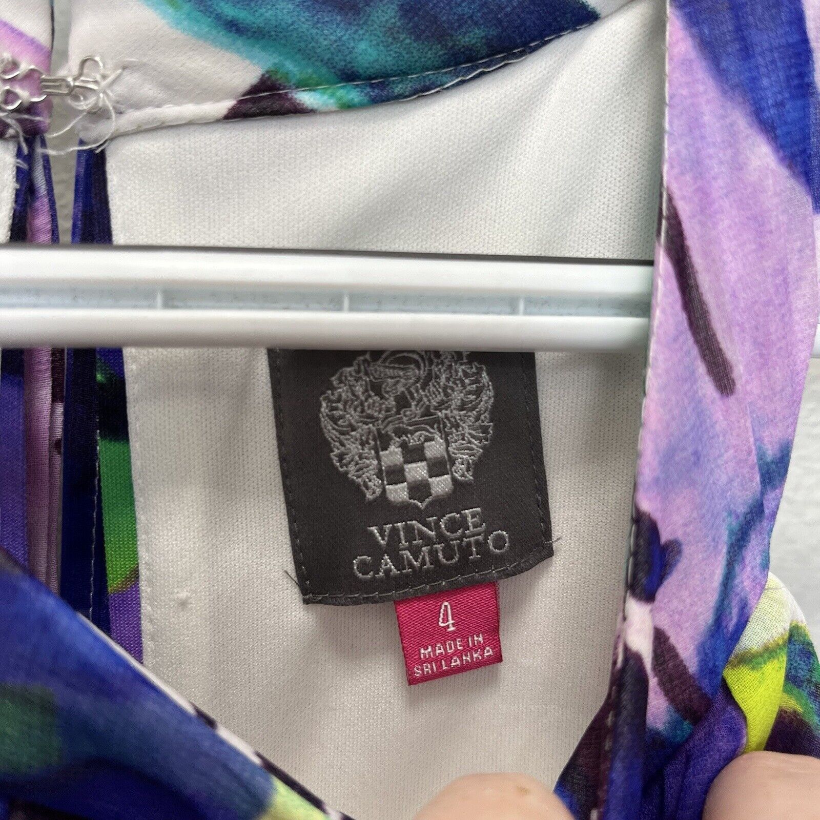 Vince Camuto Vince Camuto | Floral Chiffon Overlay Sleeveless Hi Lo Dress Size S / US 4 / IT 40 - 5 Thumbnail