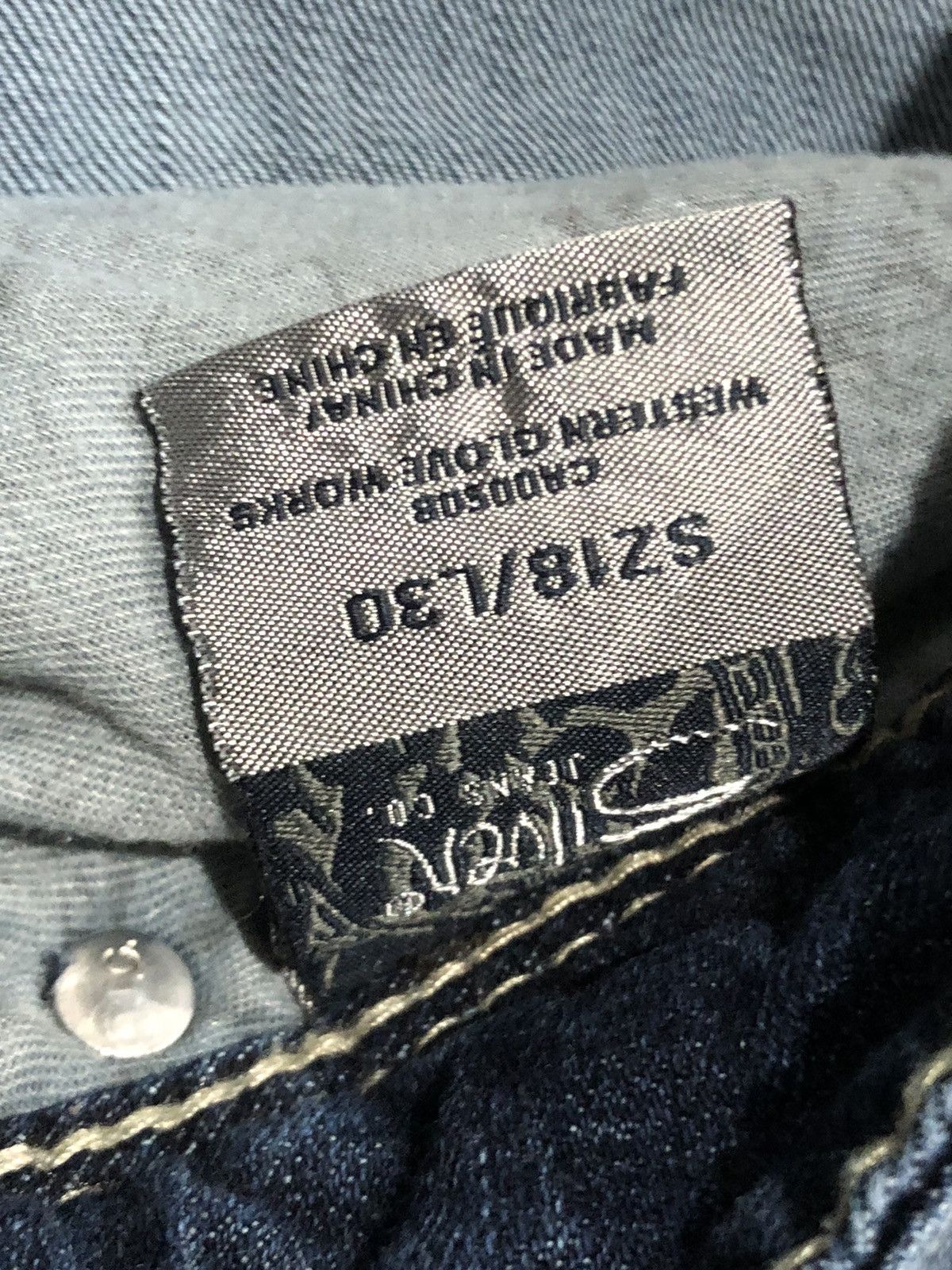Silver Jeans Co. × Vintage Vtg Y2K Silver Suki Straight Jeans Size 40" / US 18 - 10 Thumbnail