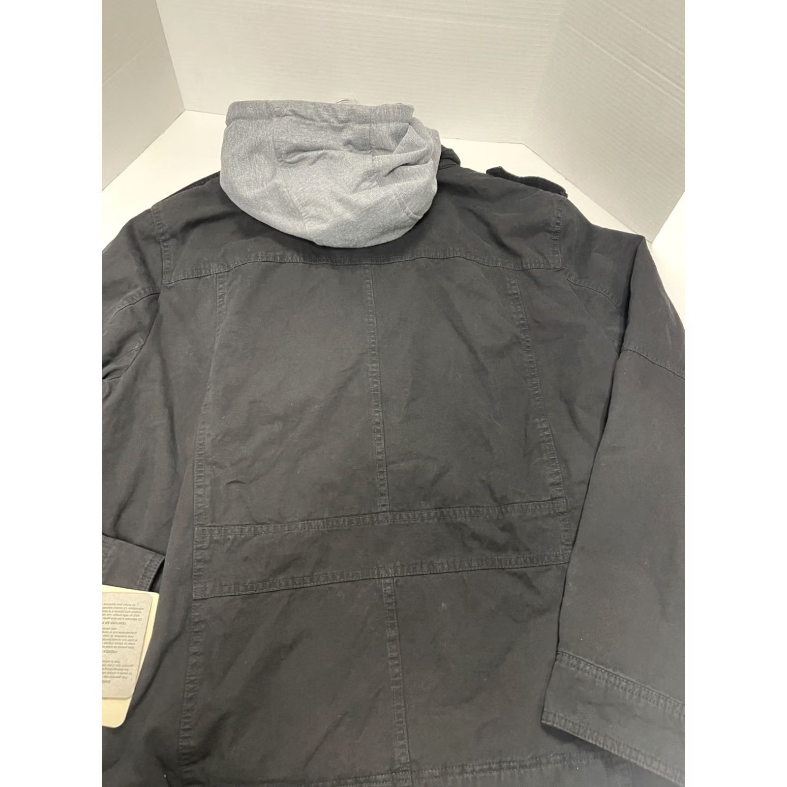 Levi's LEVI'S MEN'S LARGE HOODED JEAN JACKET BLACK MSRP 00 Size US 33 - 3 Thumbnail