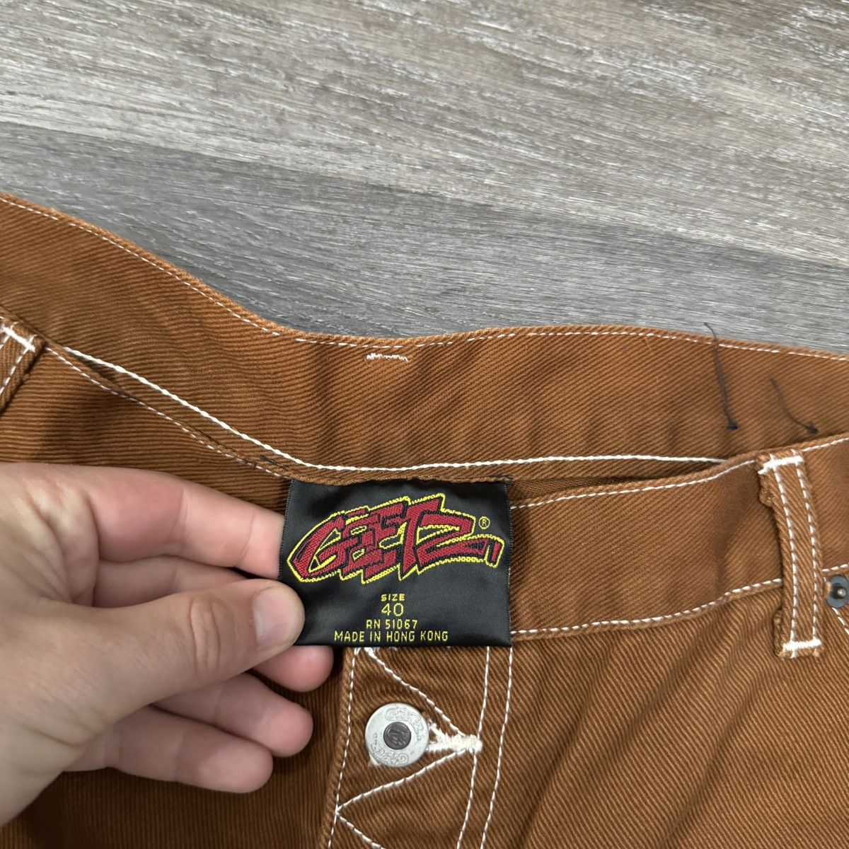 JNCO × Vintage Vintage Y2K GEETZ baggy wide leg JNCO style shorts Size US 40 / EU 56 - 7 Thumbnail